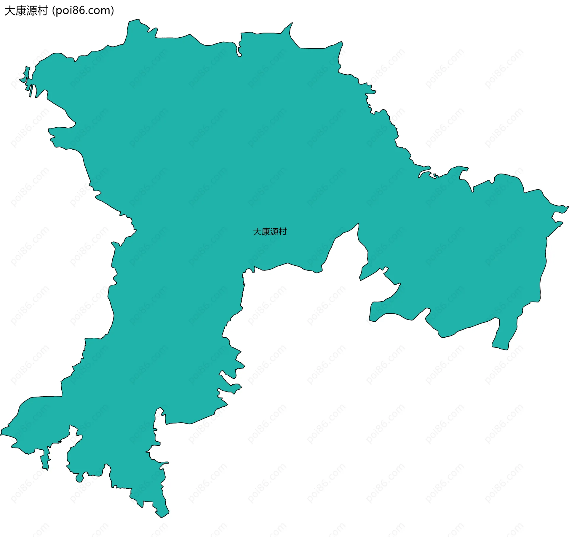 大康源村边界地图