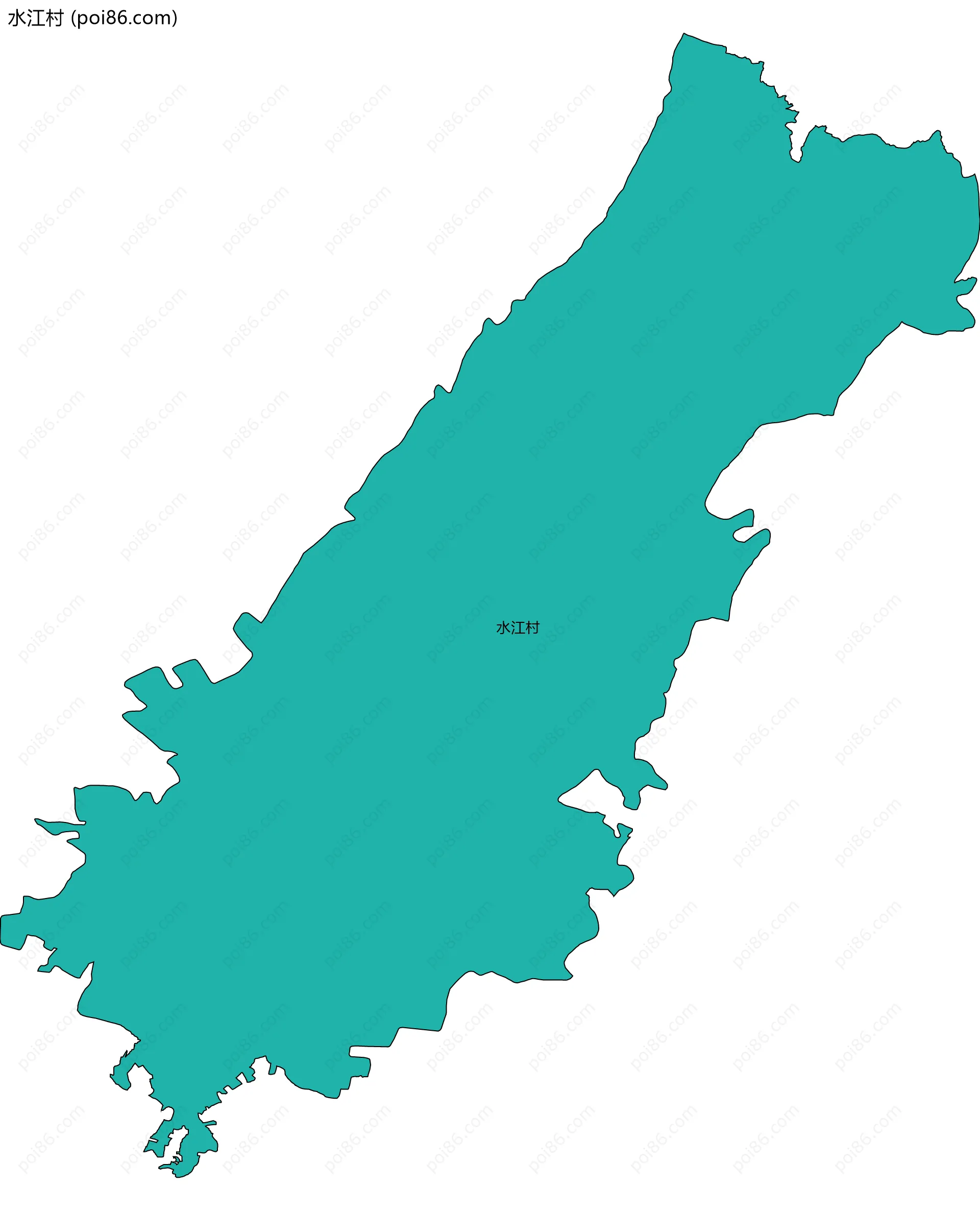 水江村边界地图