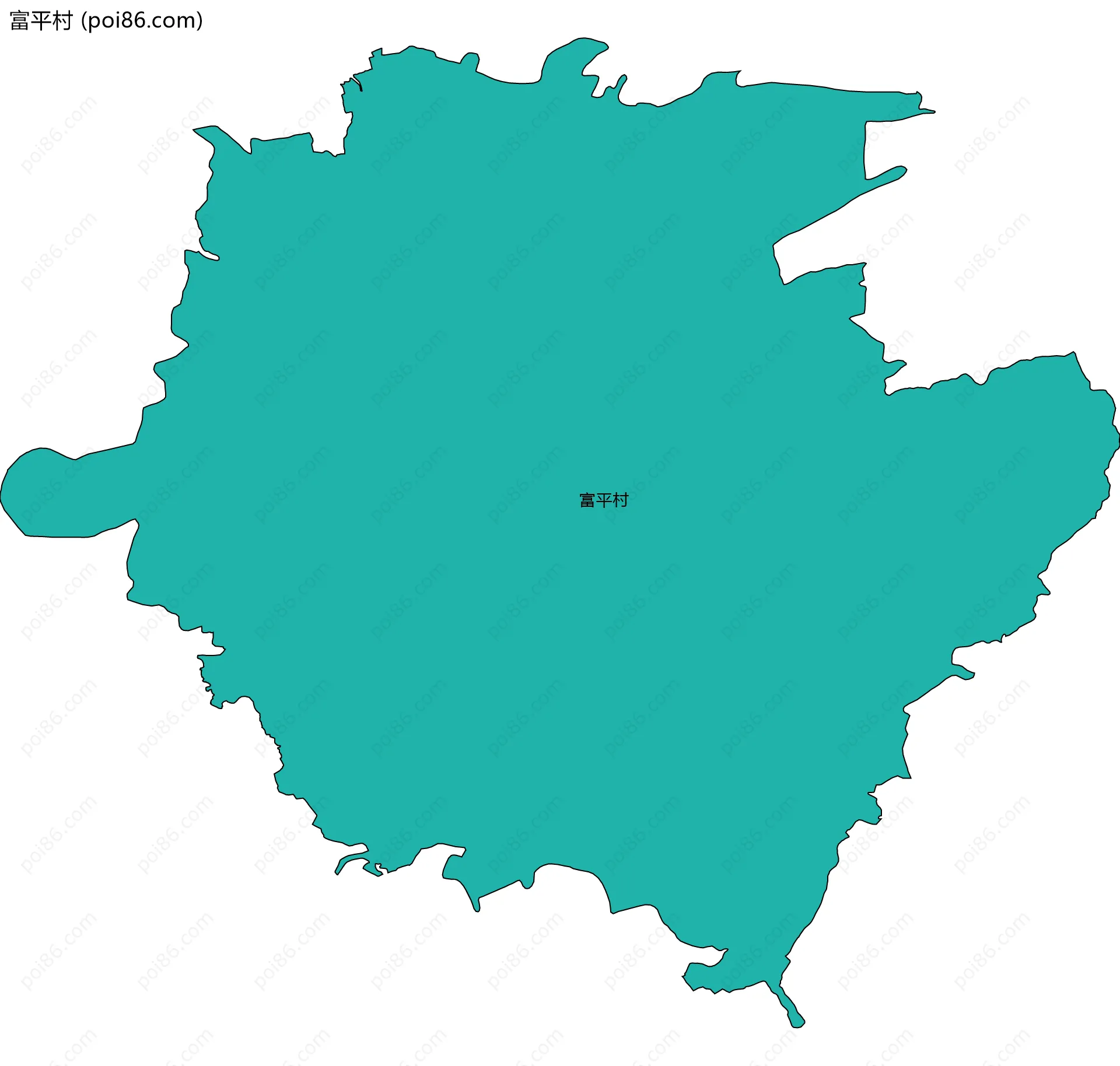 富平村边界地图