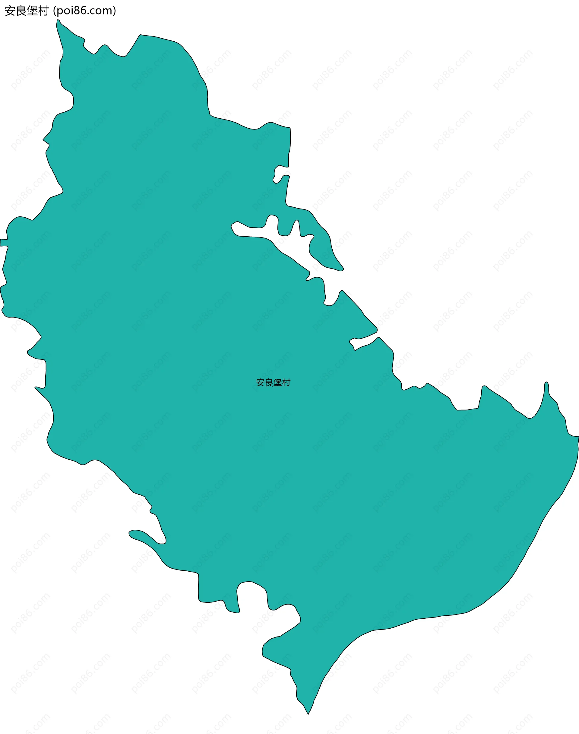 安良堡村边界地图