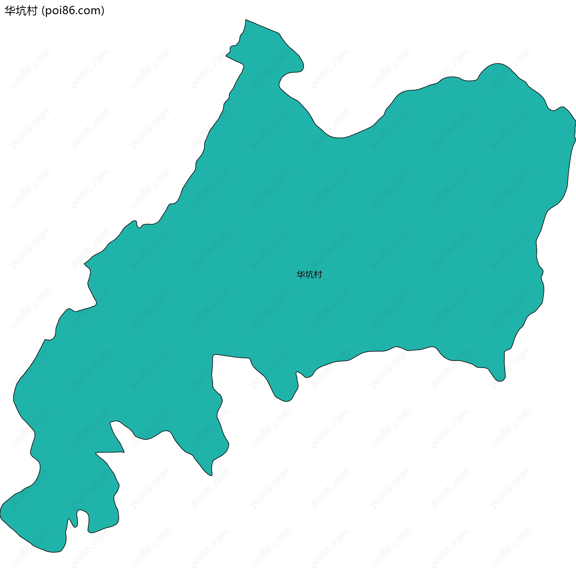 华坑村边界地图