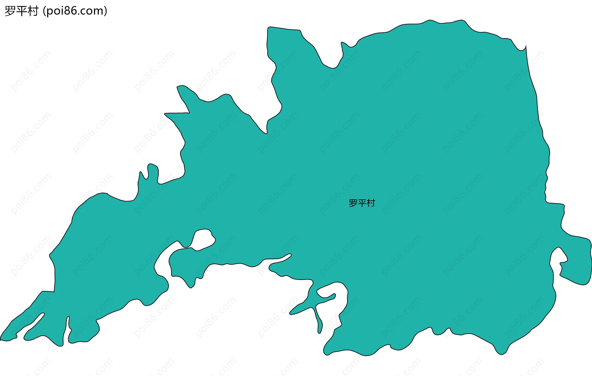 罗平村边界地图