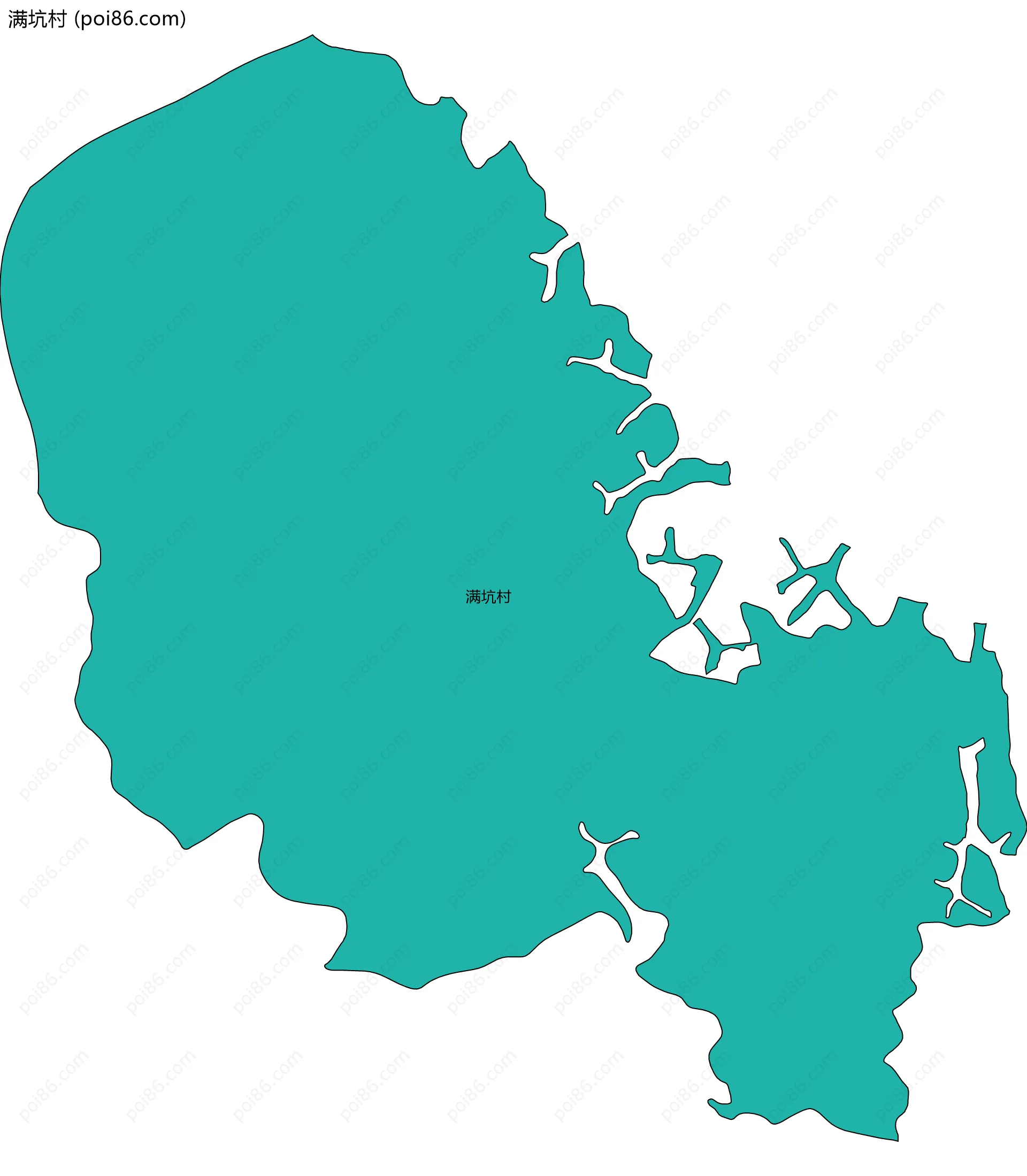 满坑村边界地图