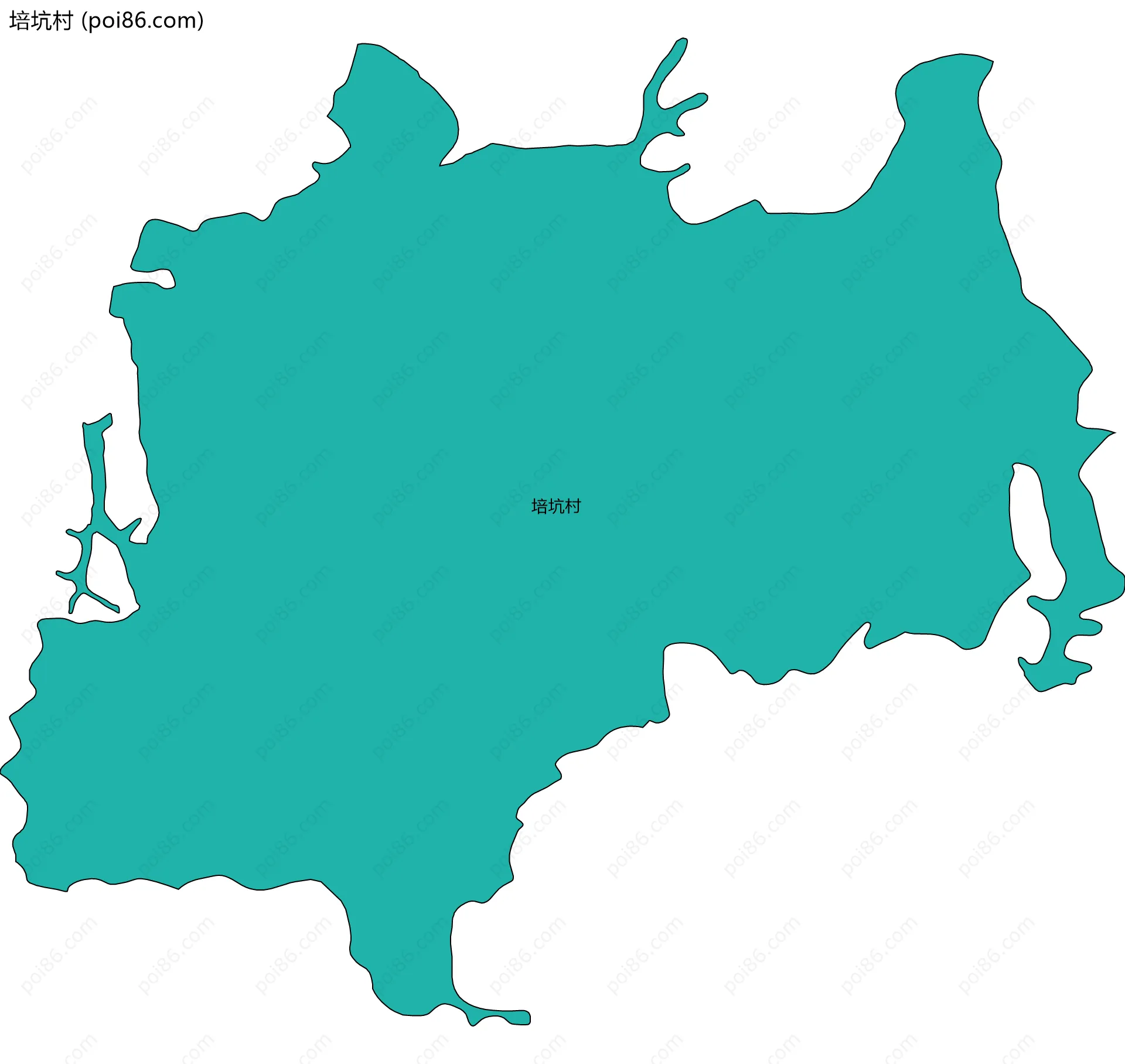 培坑村边界地图