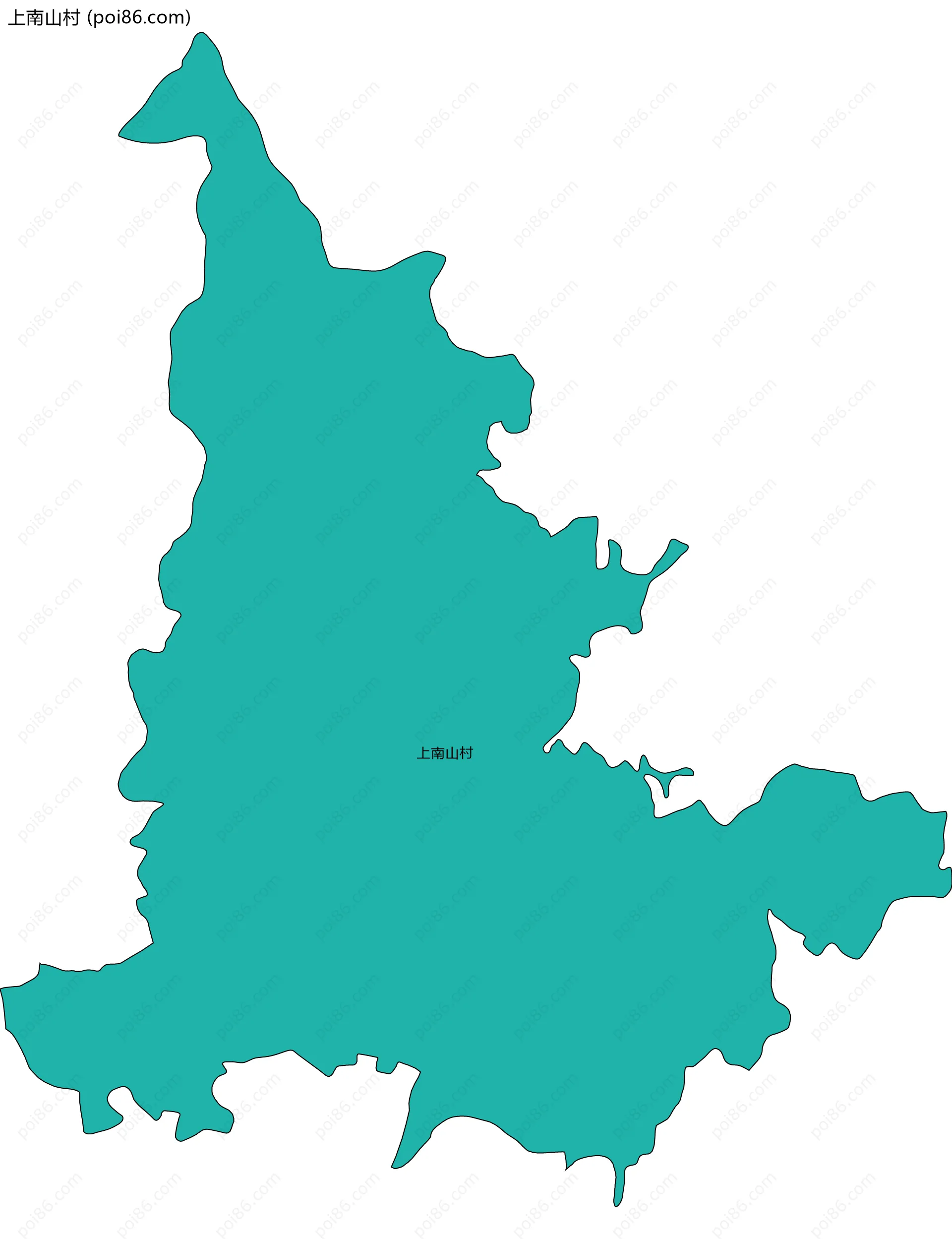 上南山村边界地图