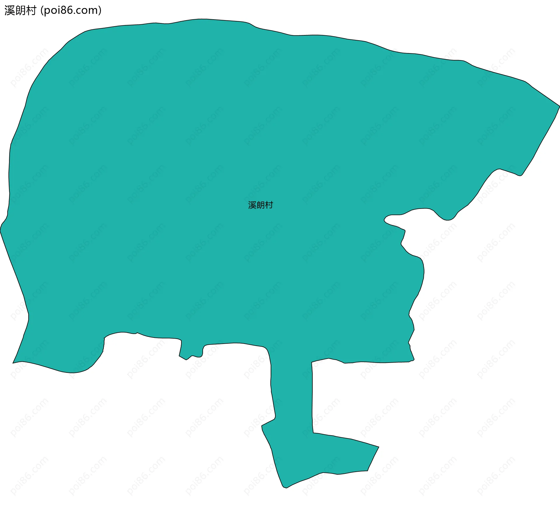 溪朗村边界地图