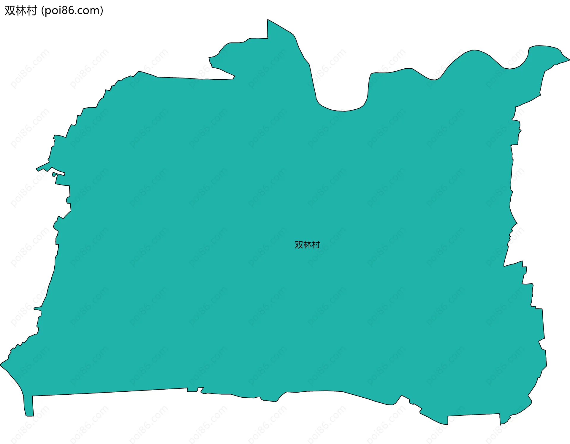 双林村边界地图