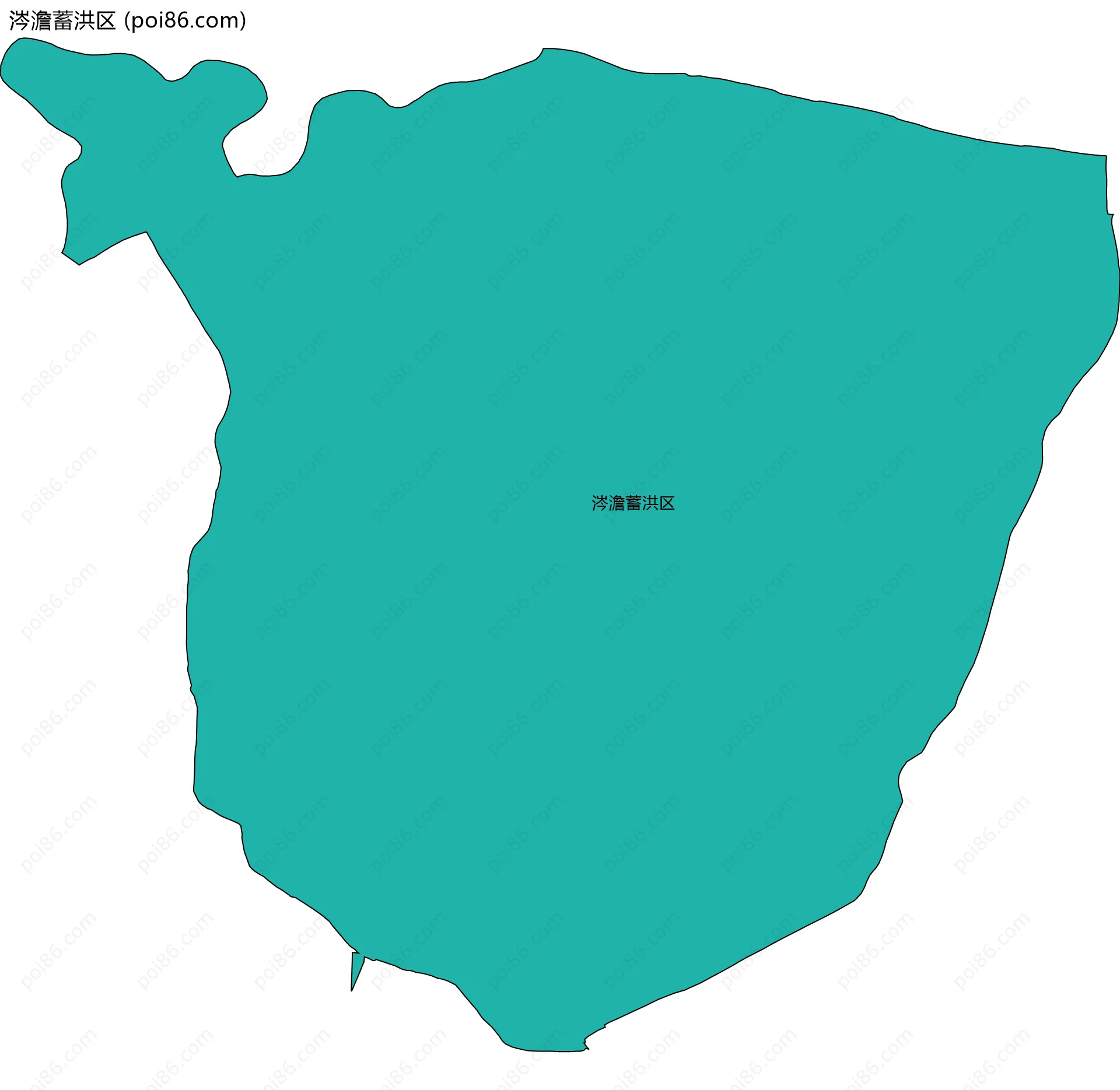 涔澹蓄洪区边界地图