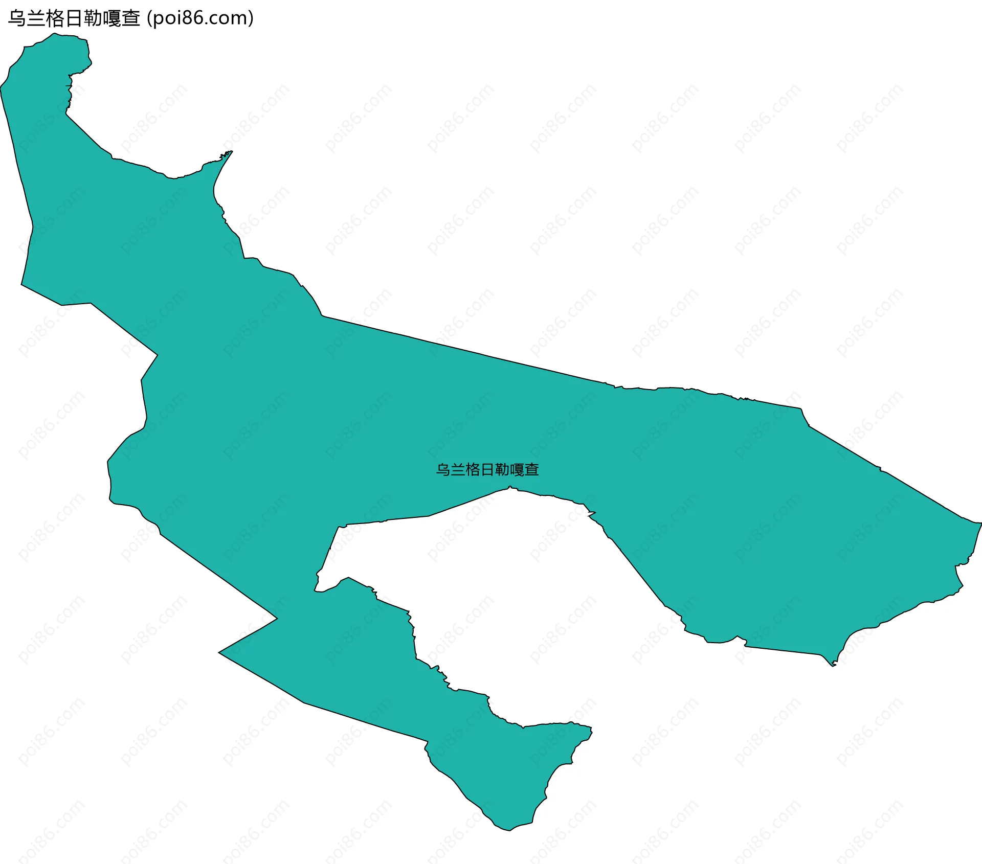 乌兰格日勒嘎查边界地图