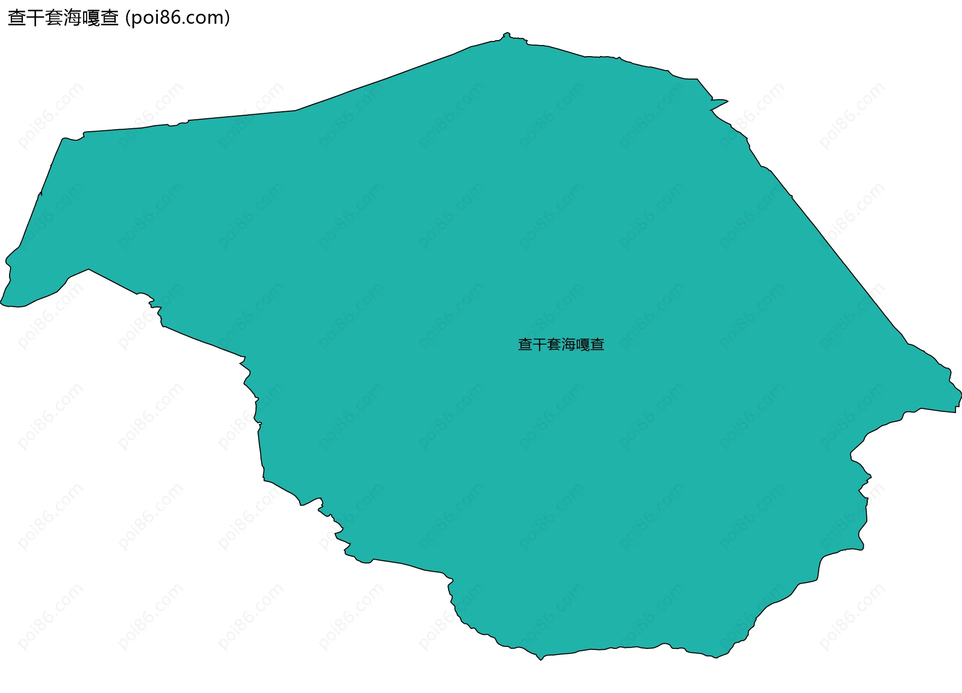 查干套海嘎查边界地图