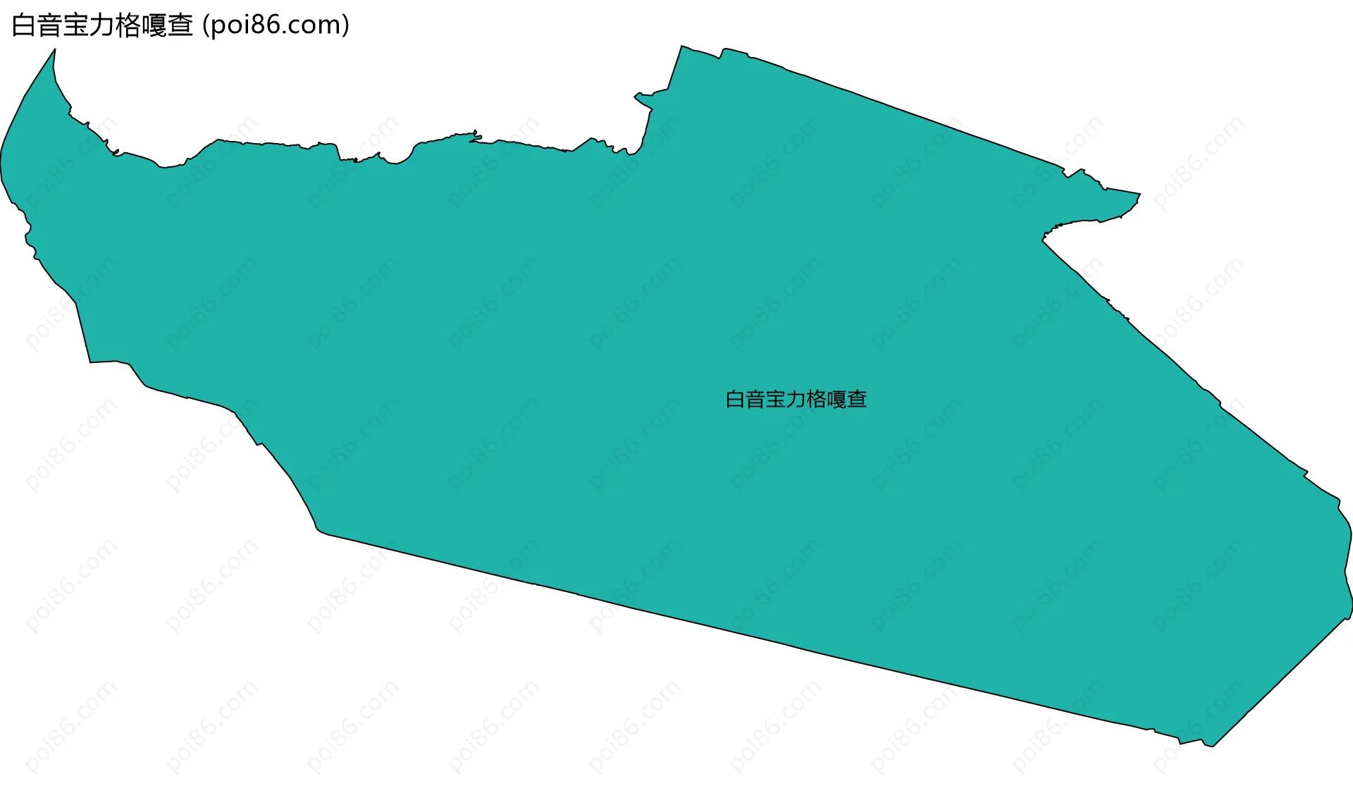 白音宝力格嘎查边界地图