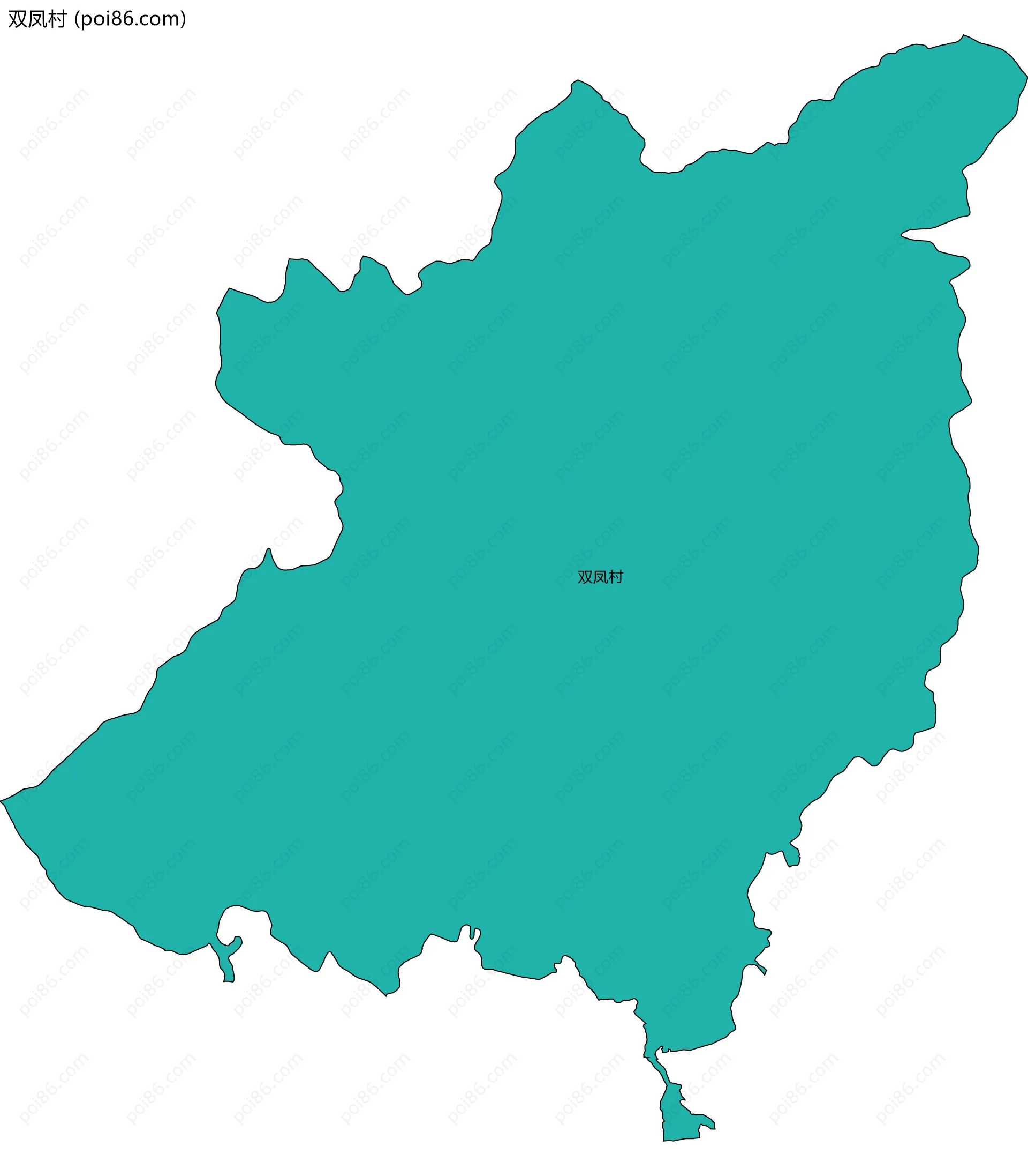 双凤村边界地图