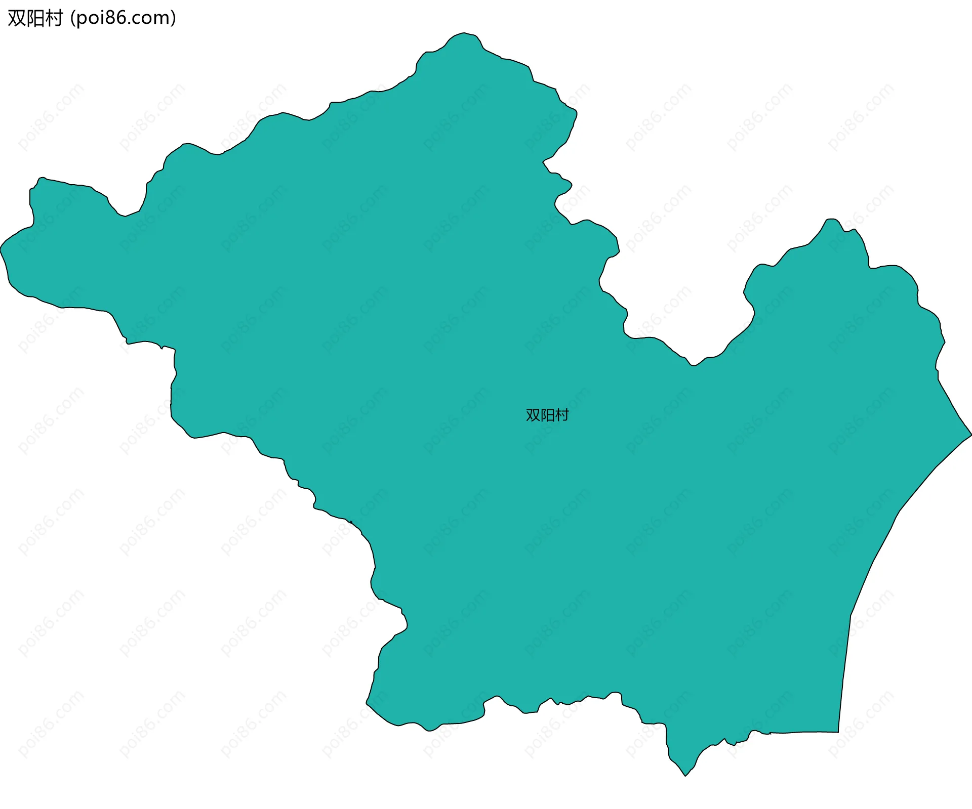 双阳村边界地图