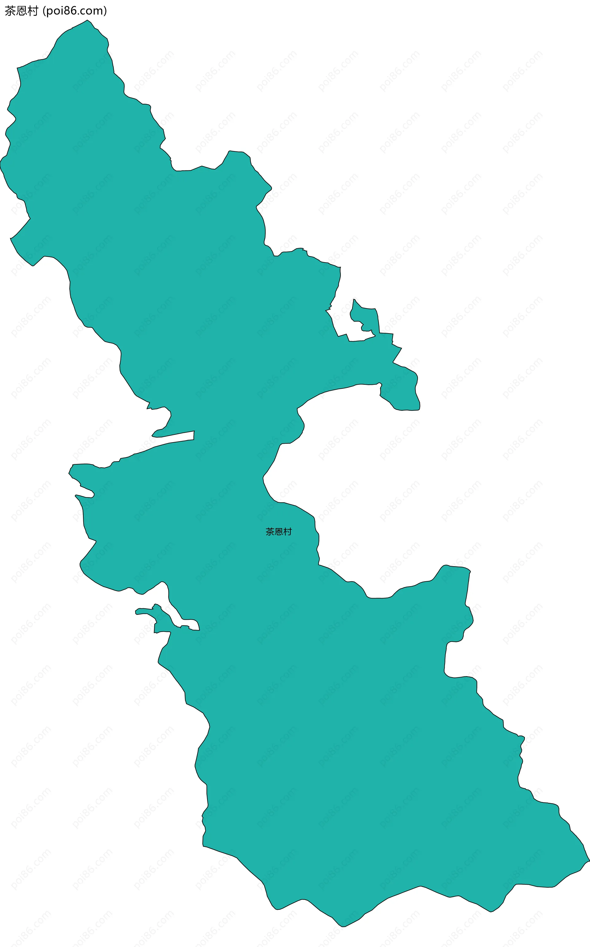 茶恩村边界地图