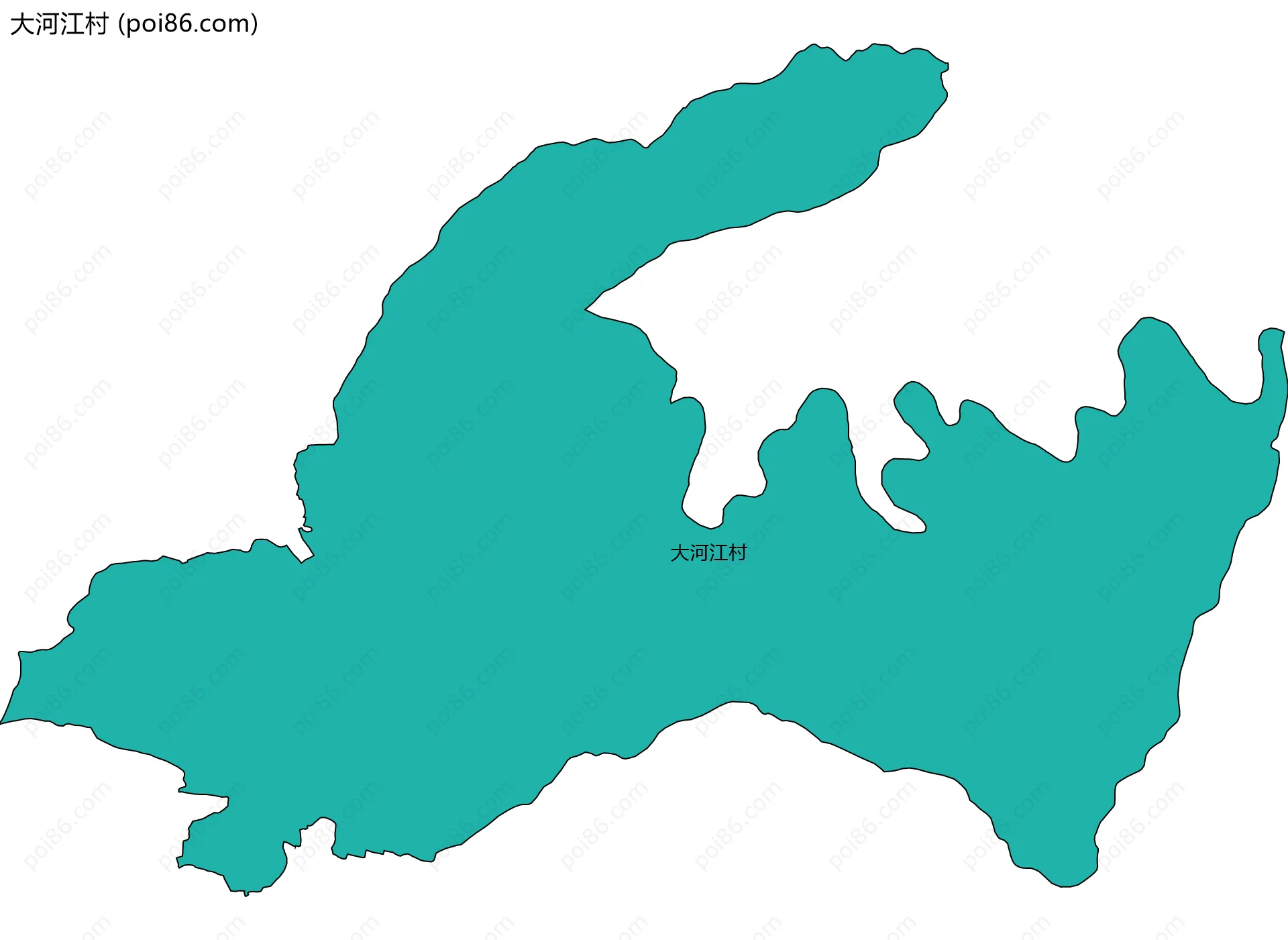 大河江村边界地图