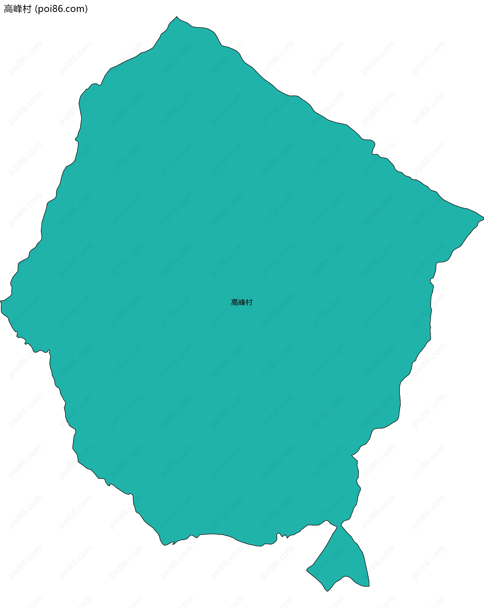 高峰村边界地图