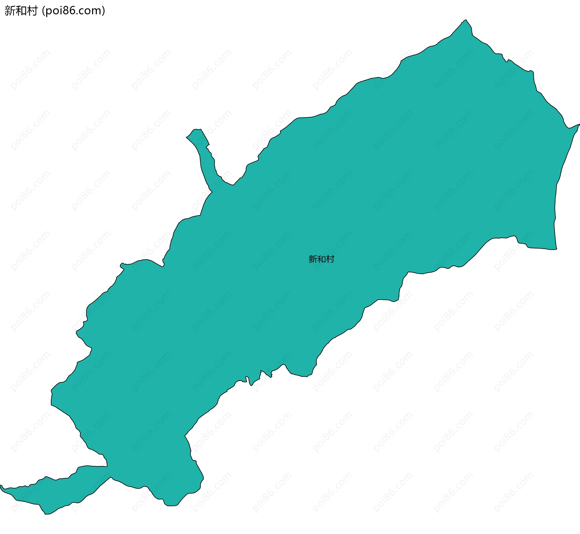 新和村边界地图
