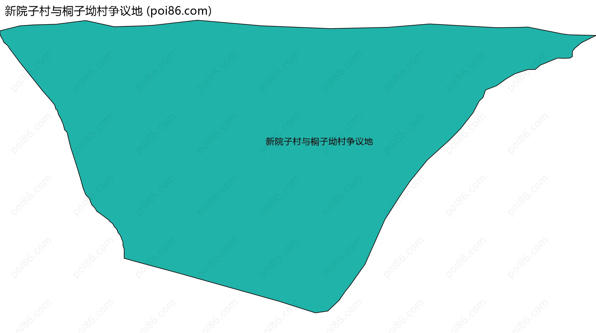 新院子村与桐子坳村争议地边界地图