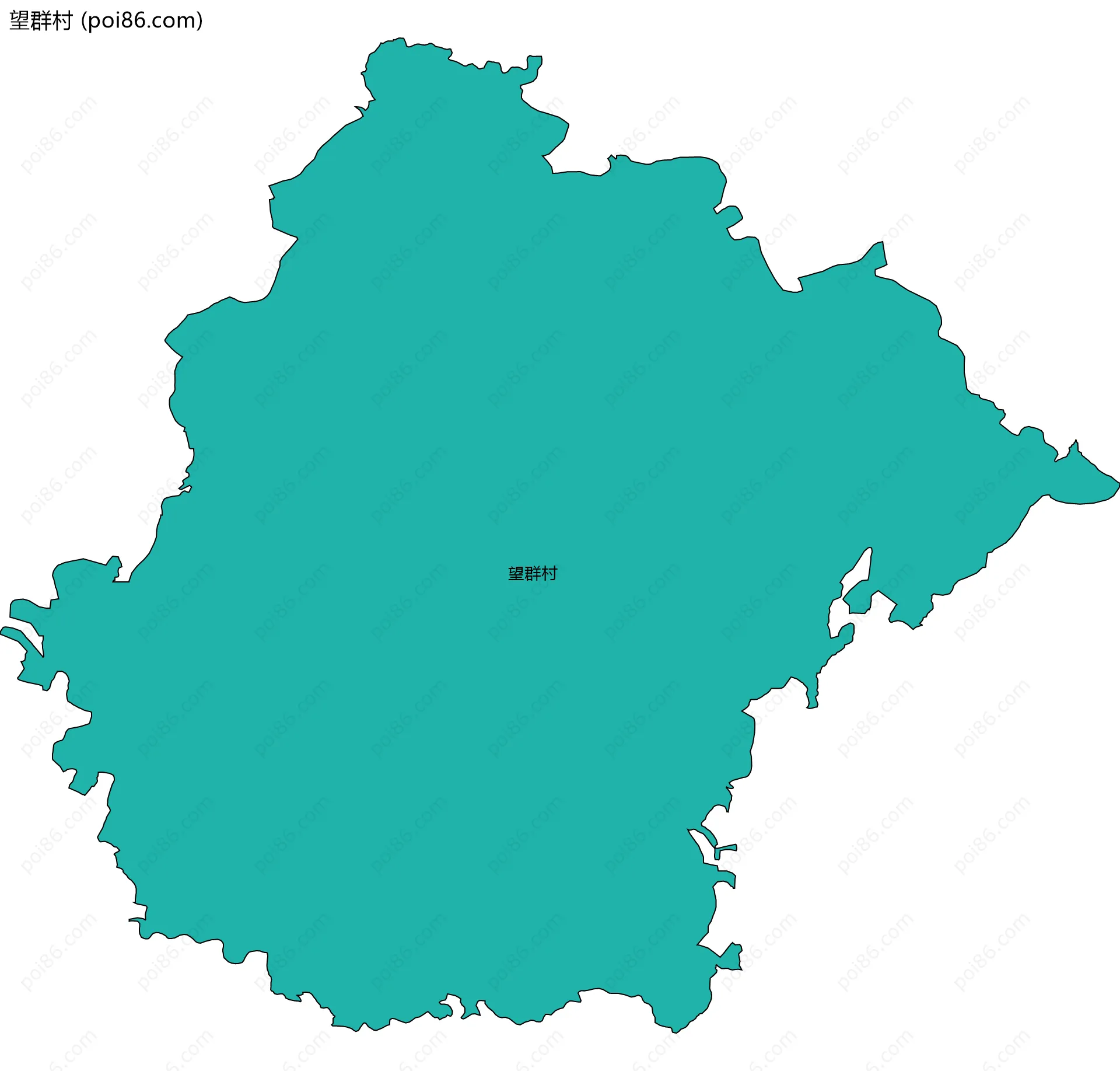 望群村边界地图