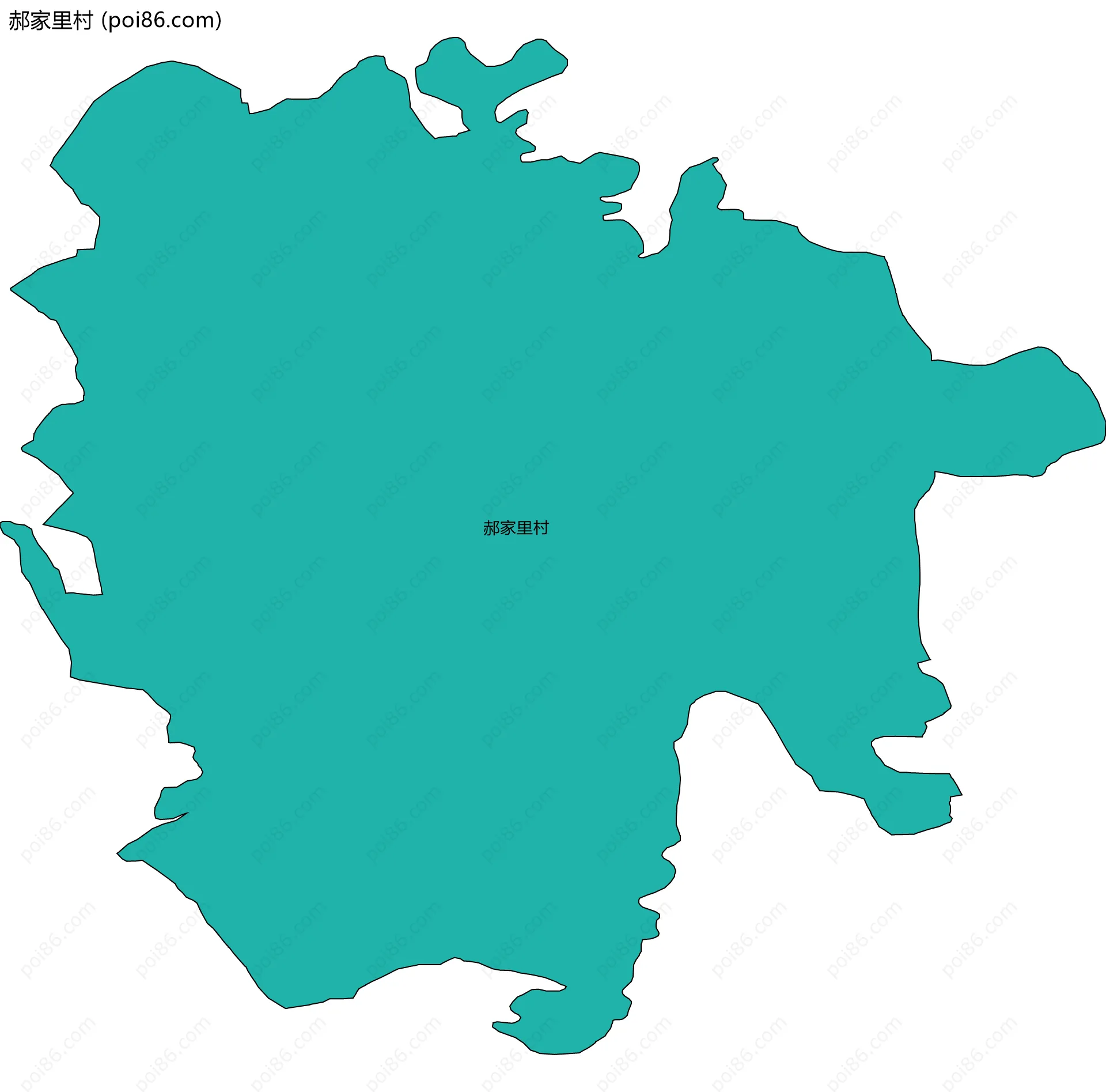 郝家里村边界地图