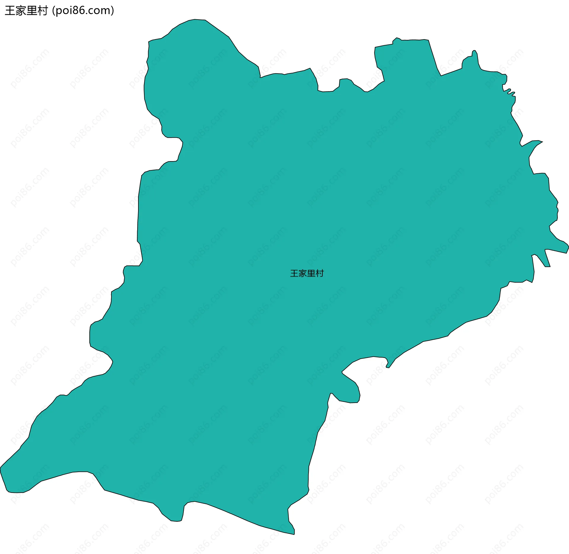 王家里村边界地图
