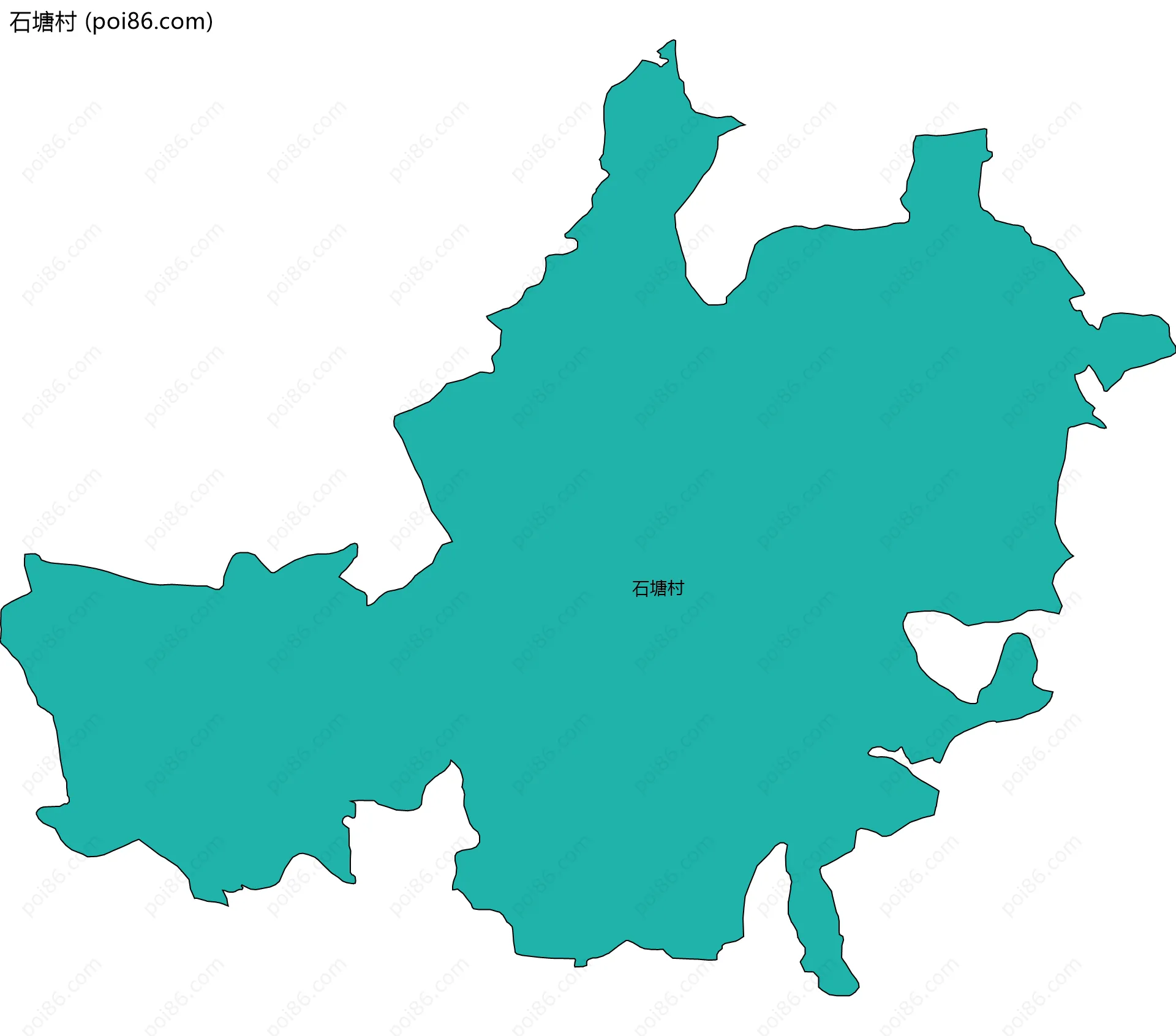 石塘村边界地图