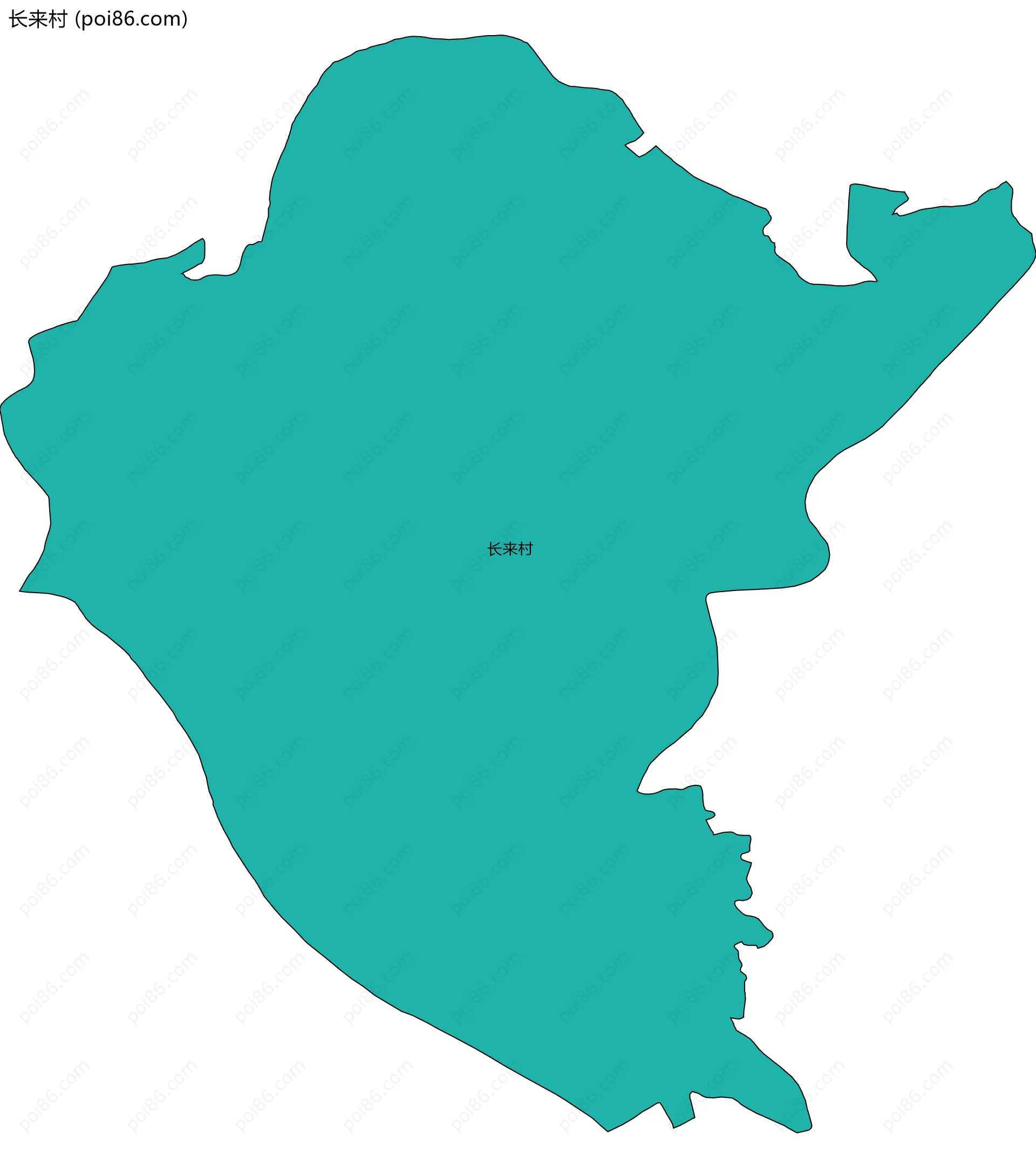 长来村边界地图