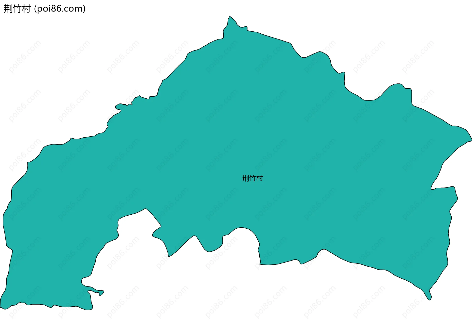 荆竹村边界地图