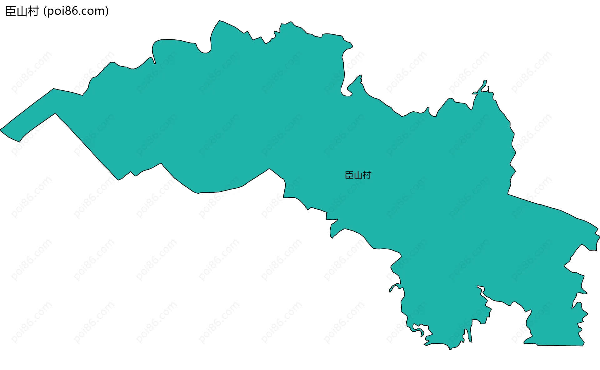 臣山村边界地图