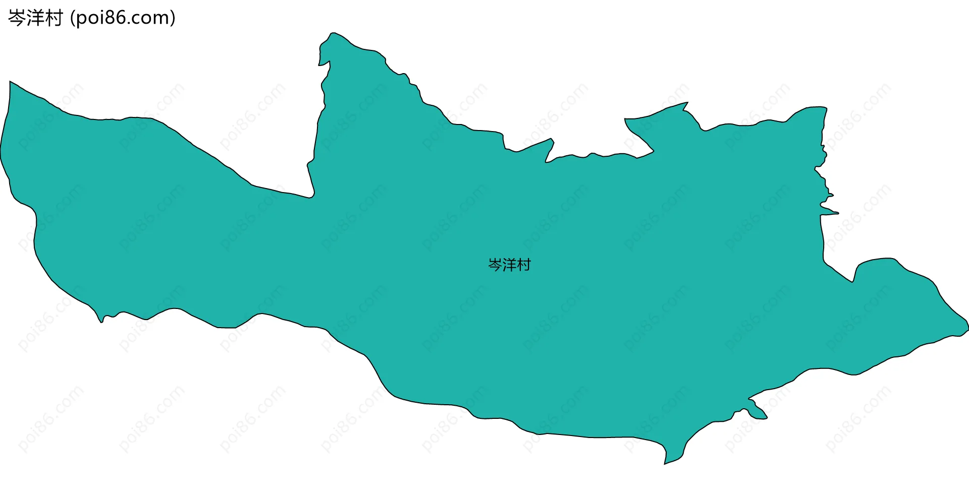 岑洋村边界地图