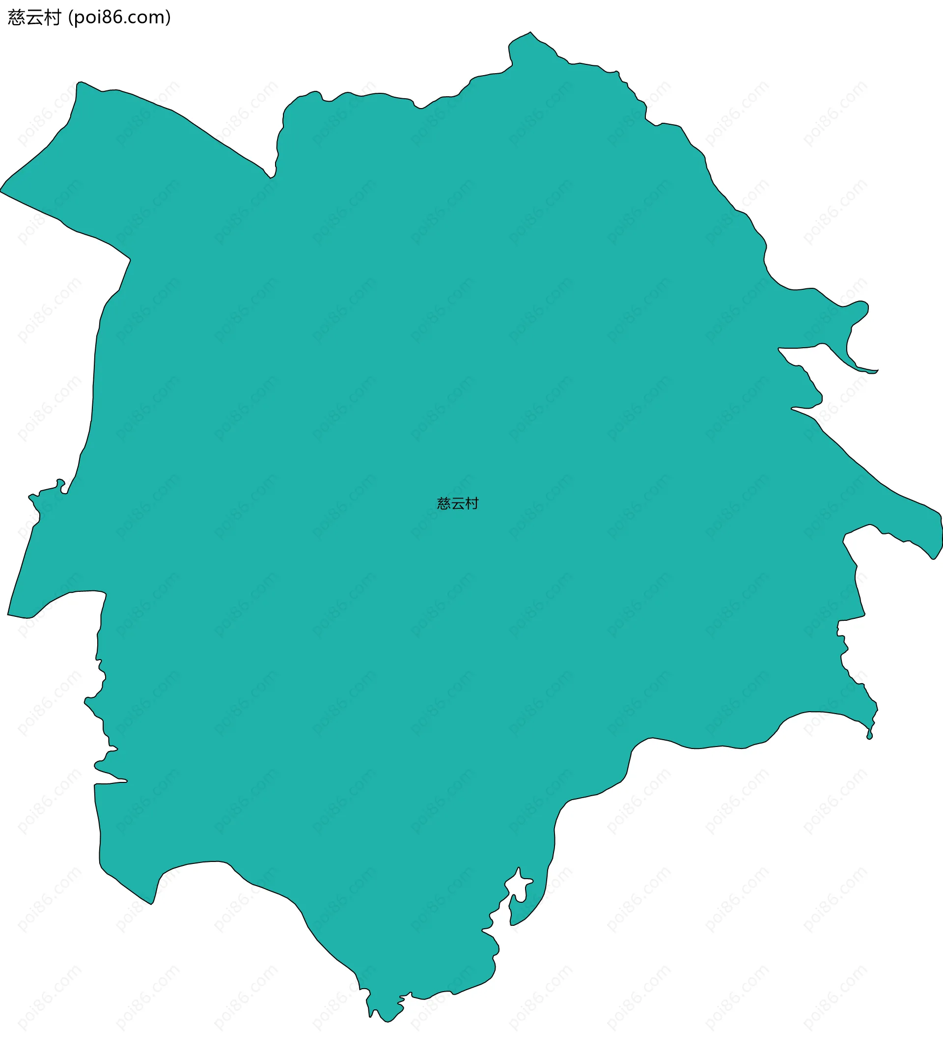 慈云村边界地图