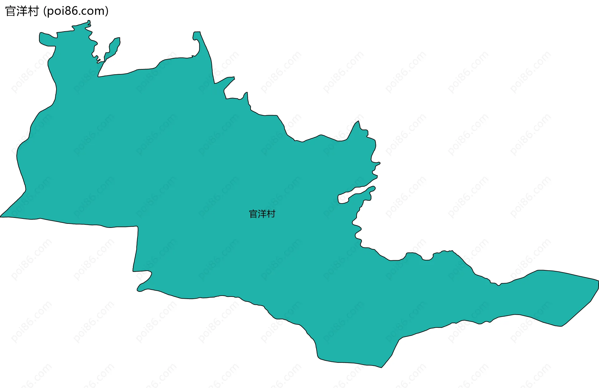 官洋村边界地图