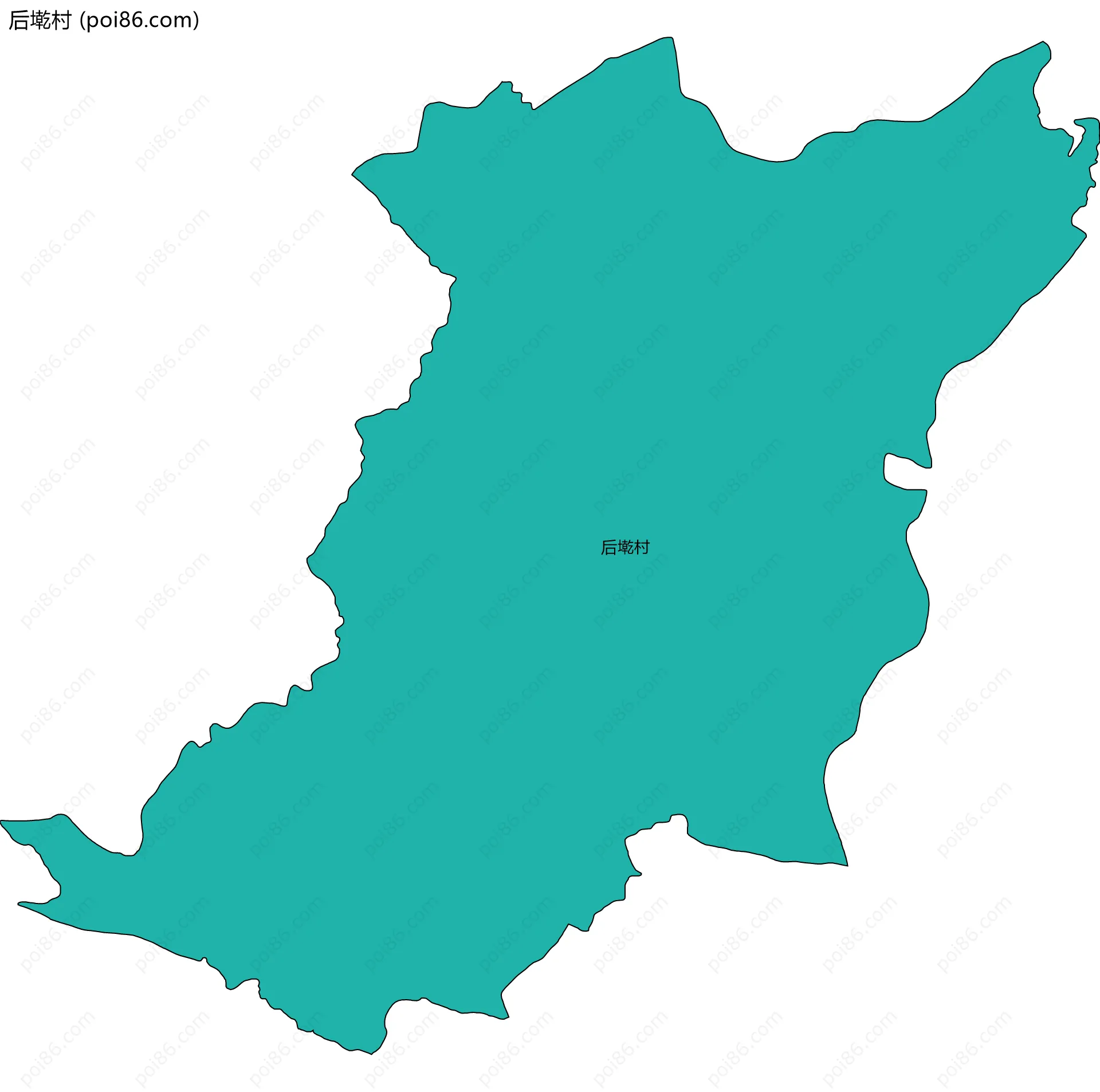 后墘村边界地图