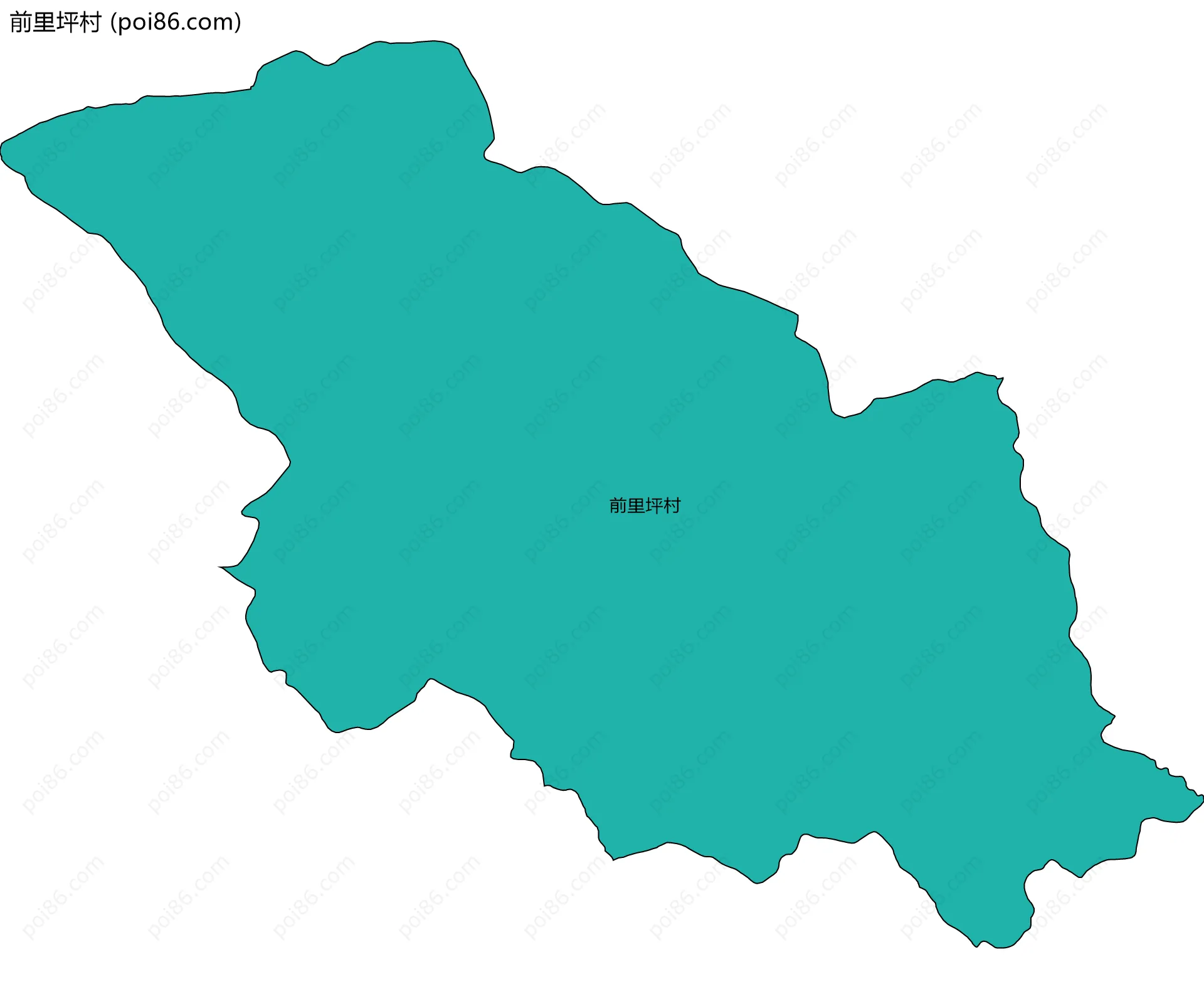 前里坪村边界地图