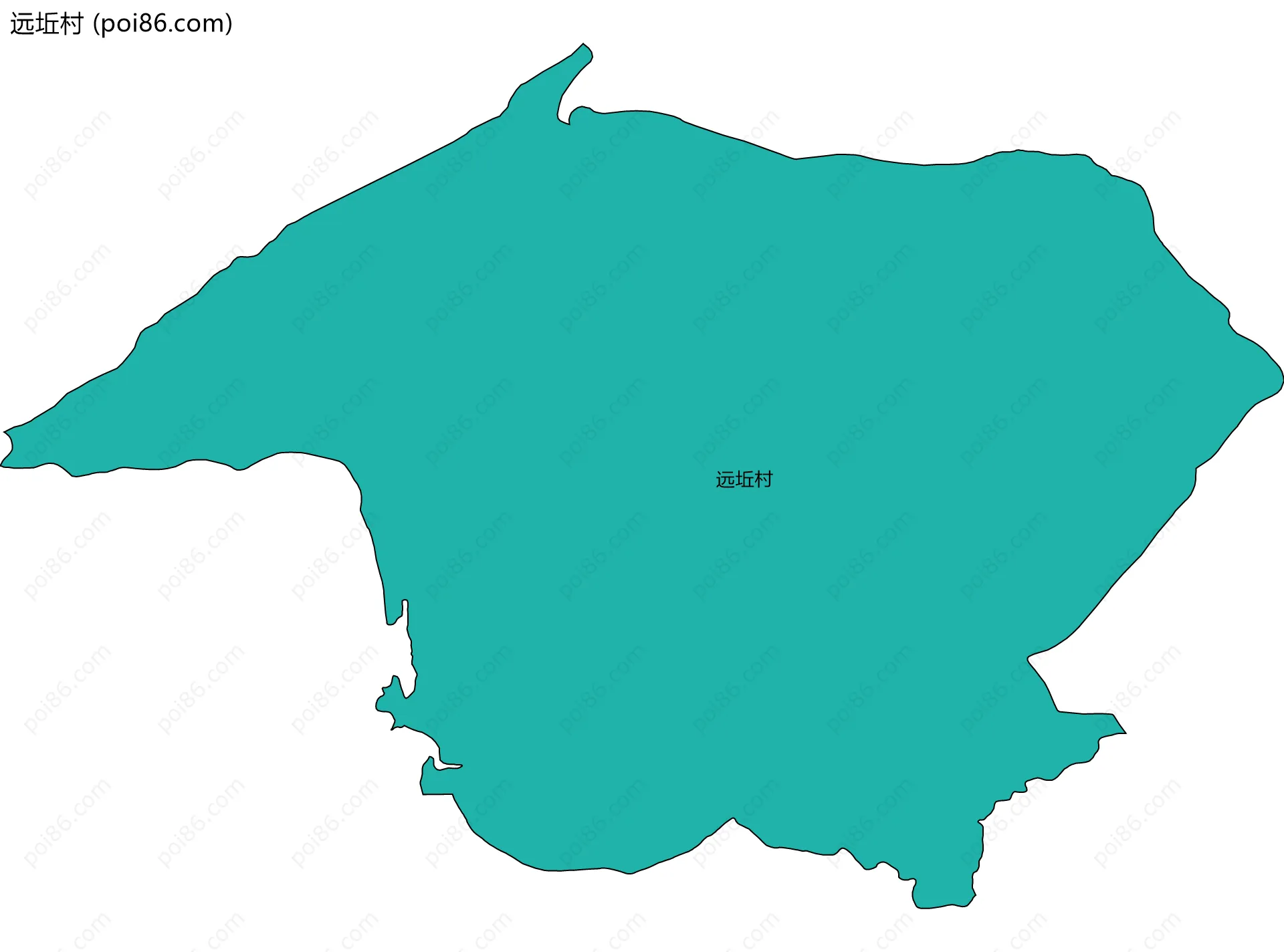 远坵村边界地图