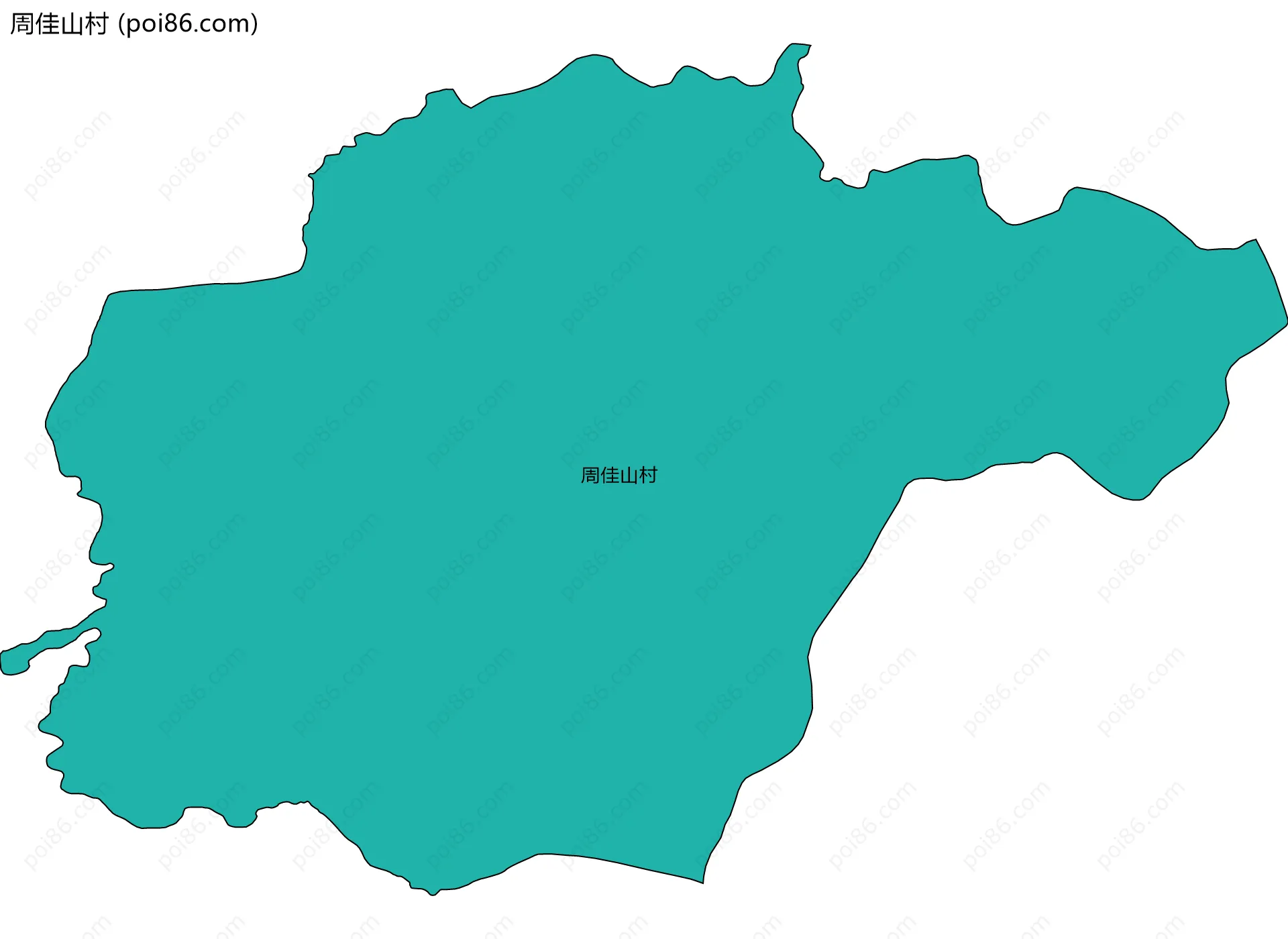 周佳山村边界地图
