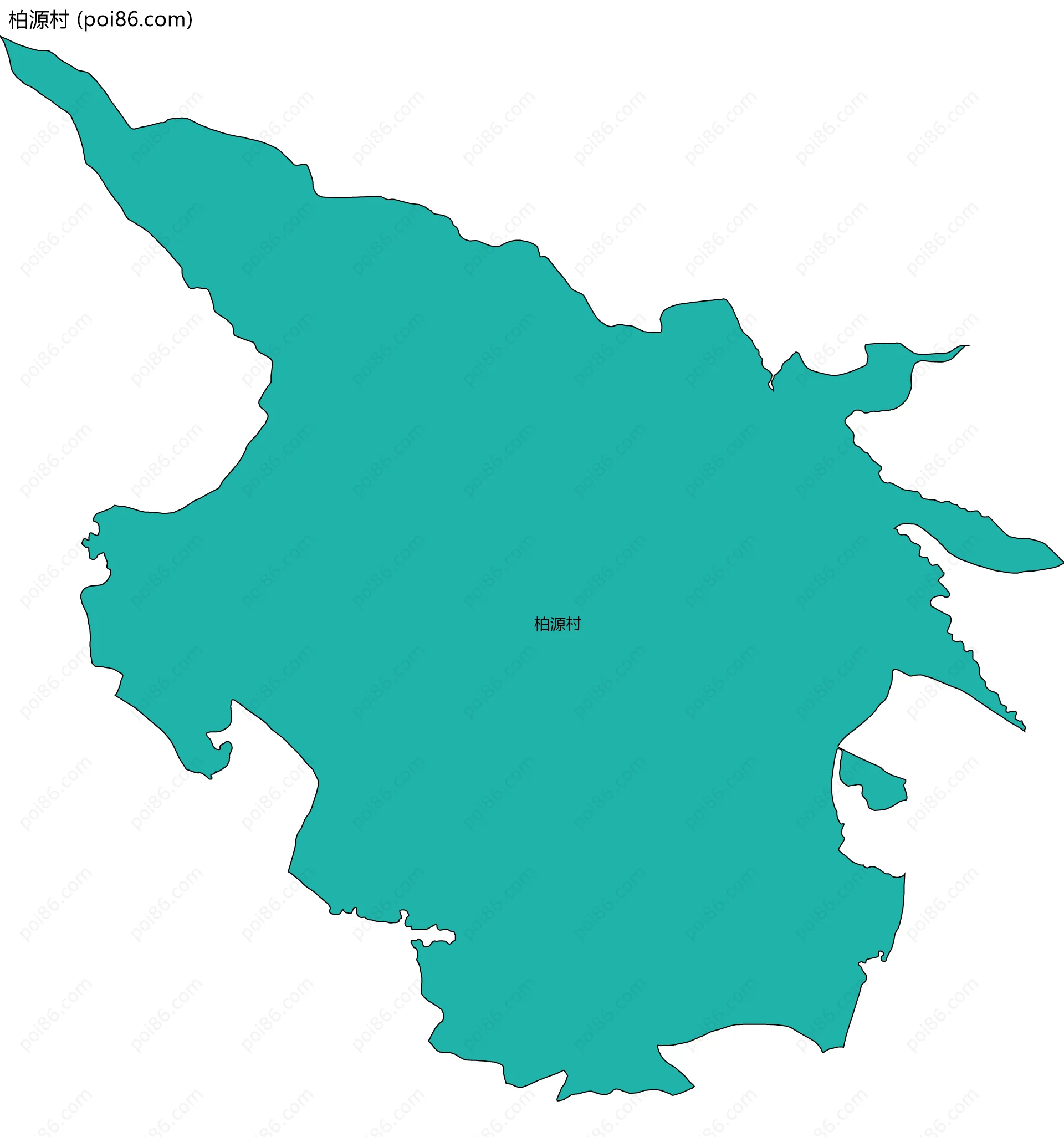 柏源村边界地图