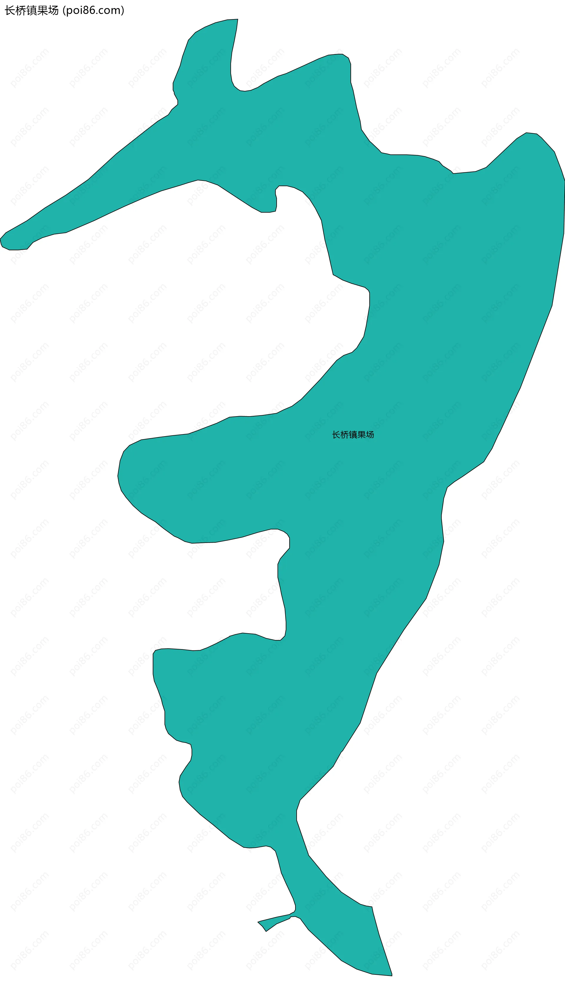 长桥镇果场边界地图