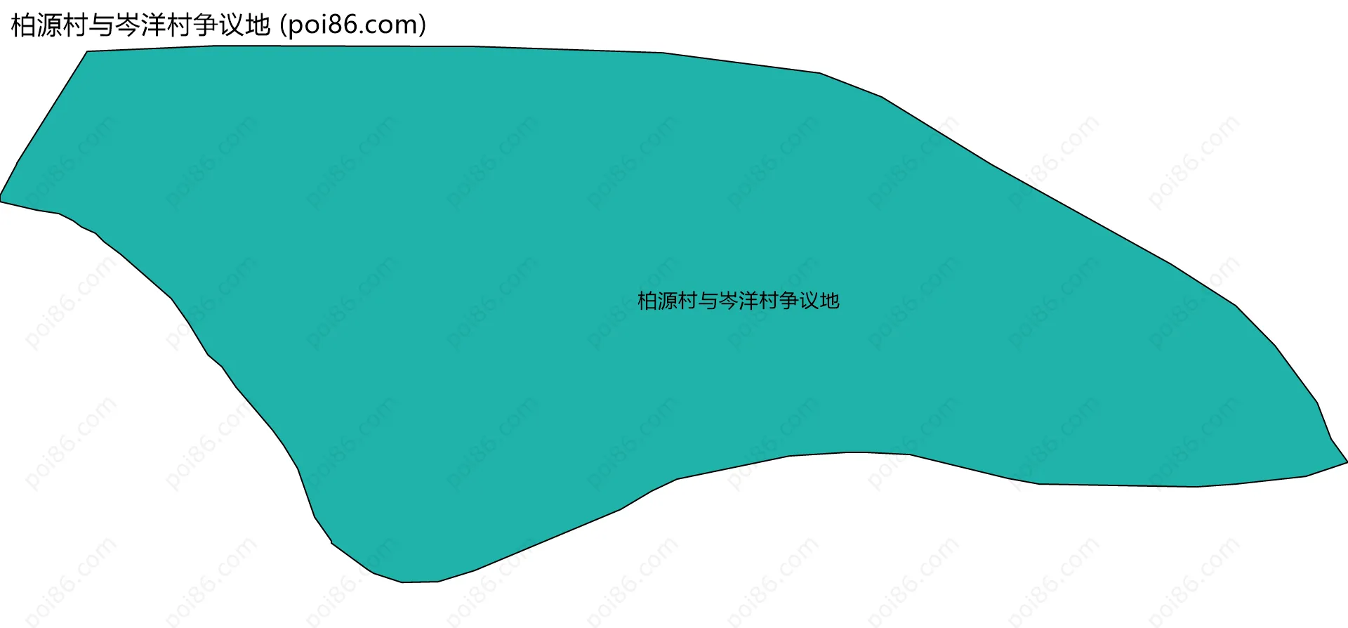 柏源村与岑洋村争议地边界地图