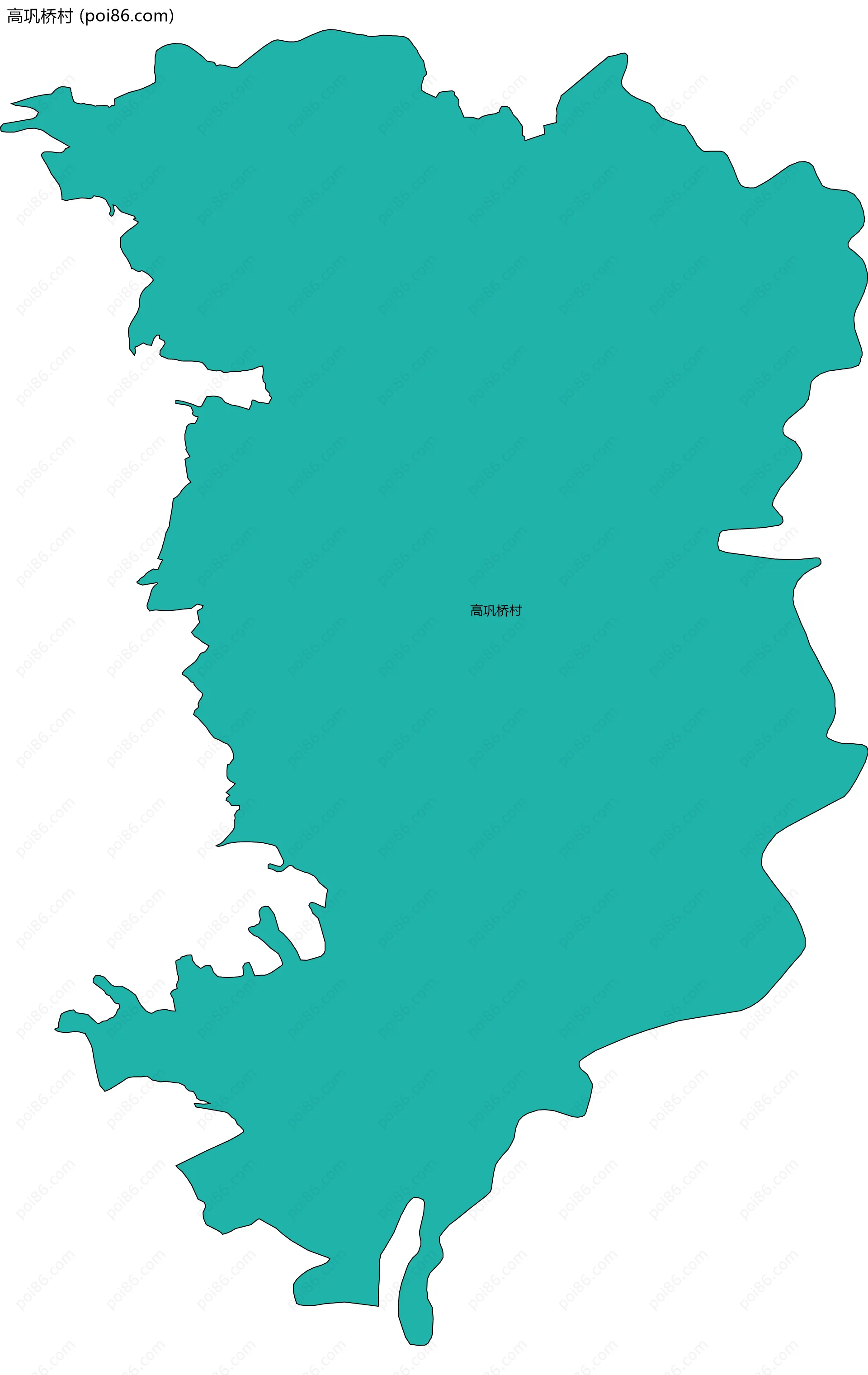 高巩桥村边界地图