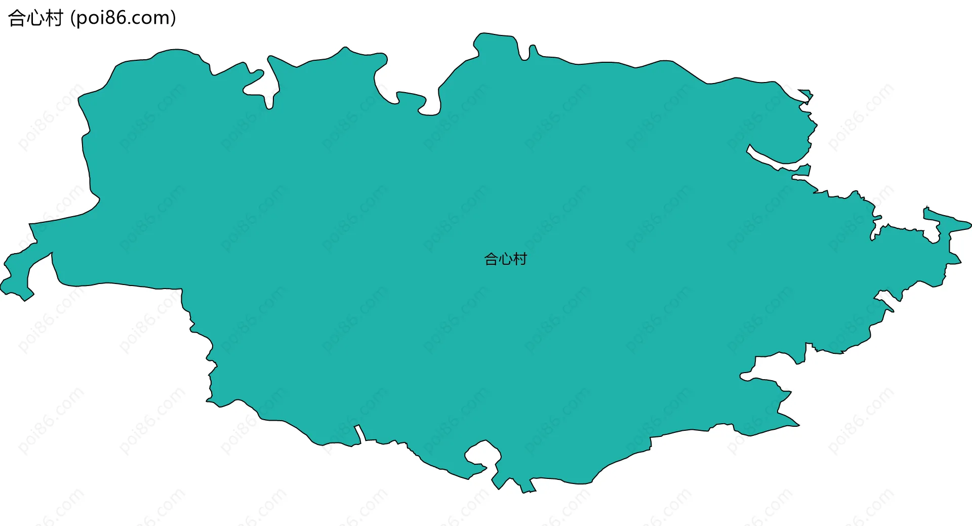 合心村边界地图