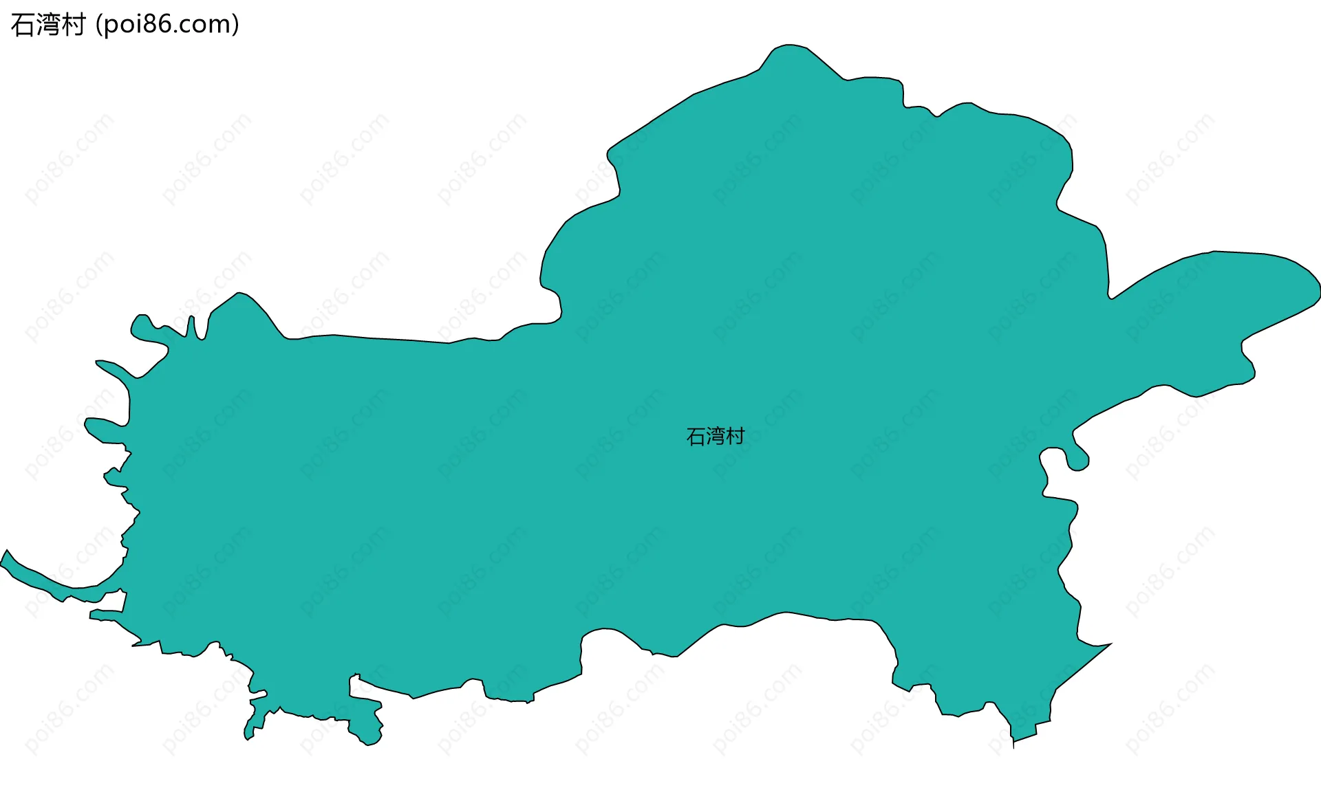 石湾村边界地图