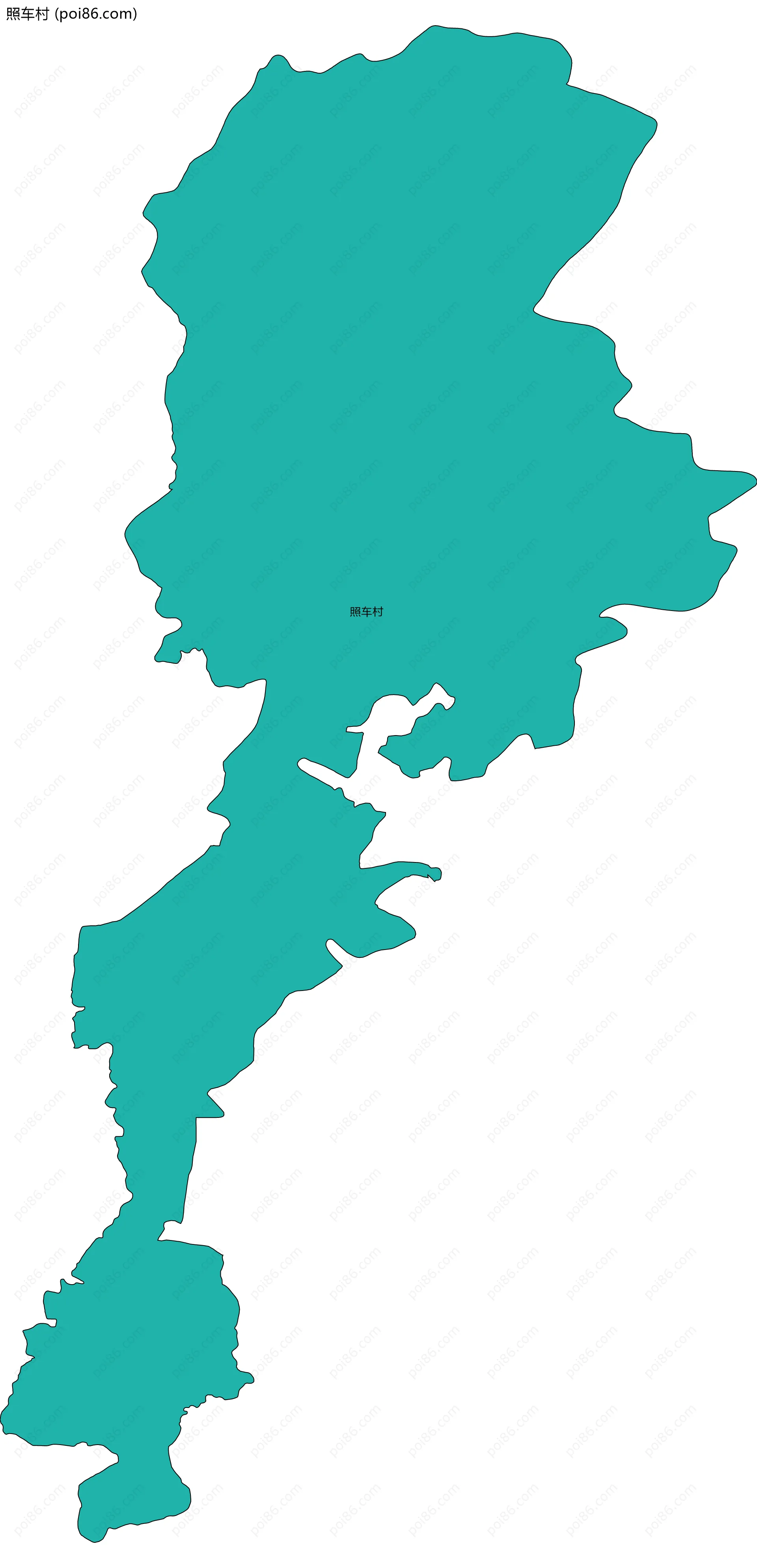 照车村边界地图