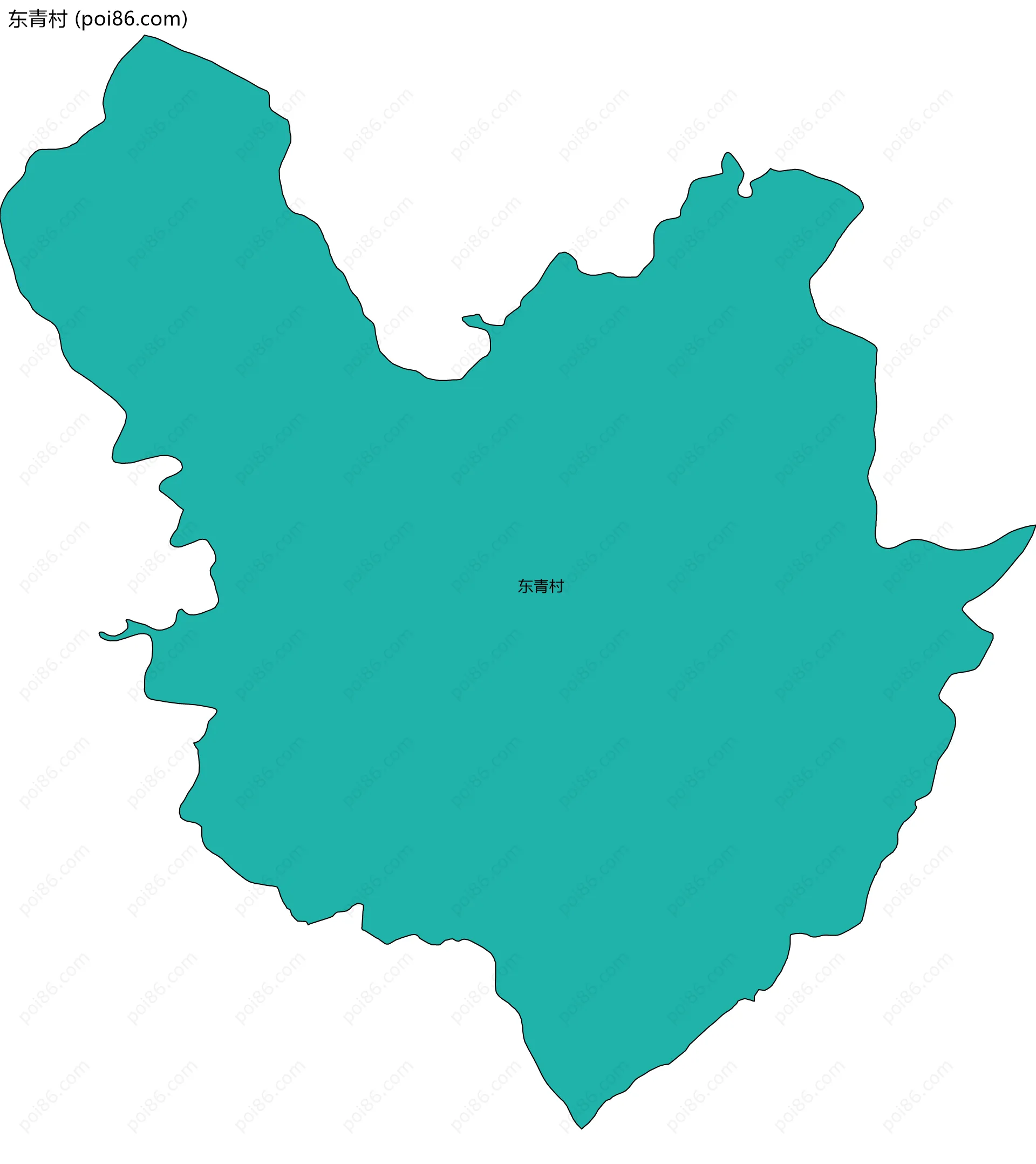 东青村边界地图