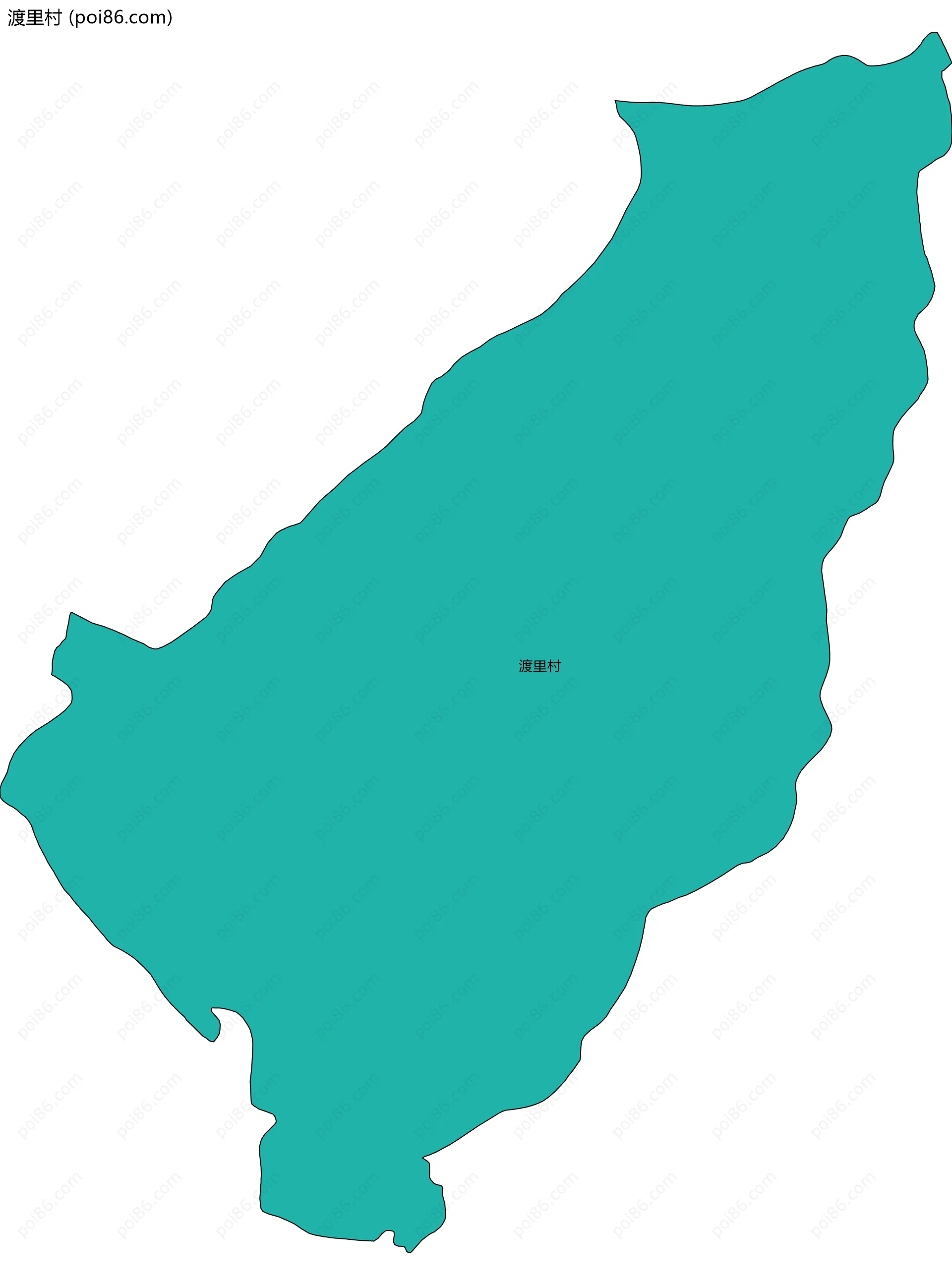 渡里村边界地图