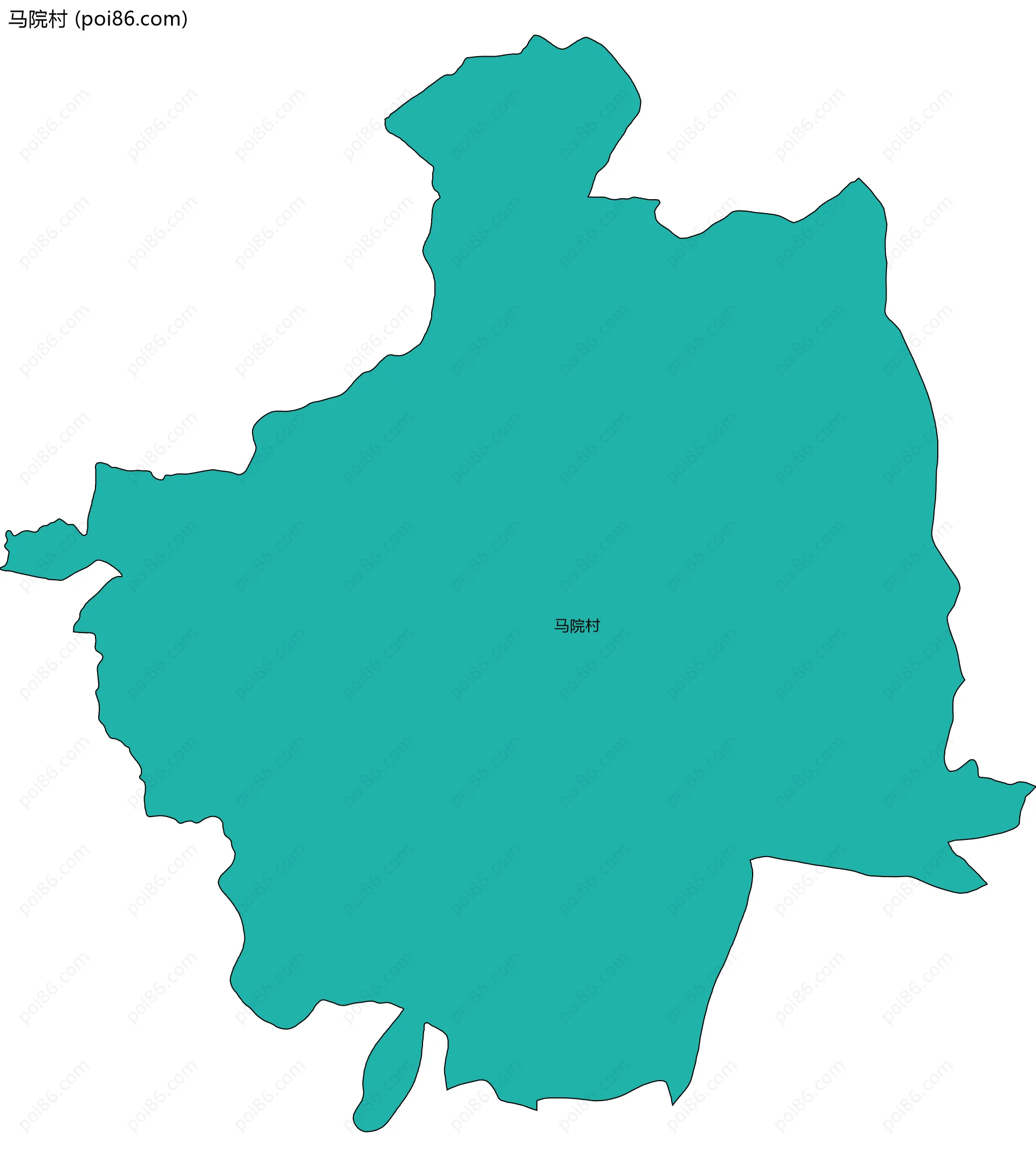 马院村边界地图