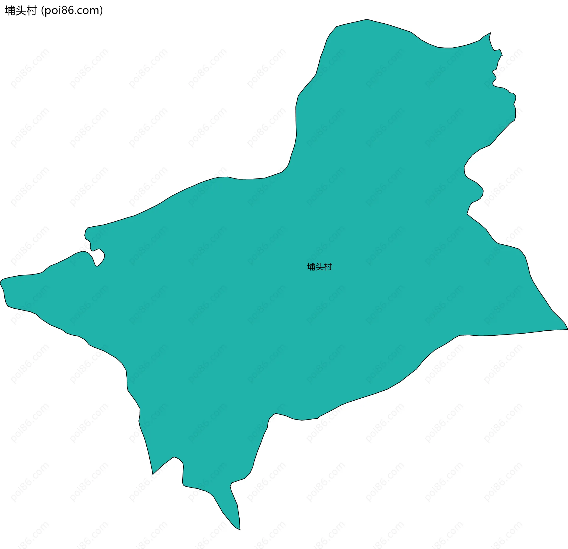 埔头村边界地图