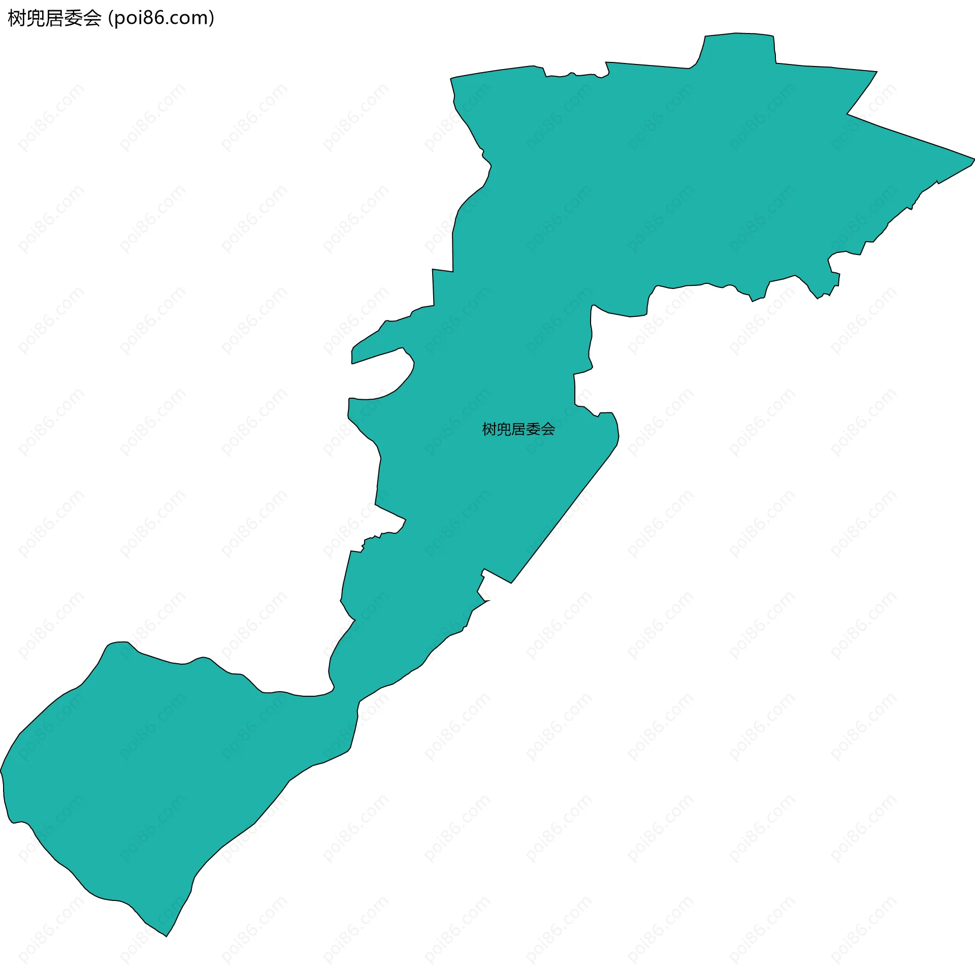 树兜居委会边界地图