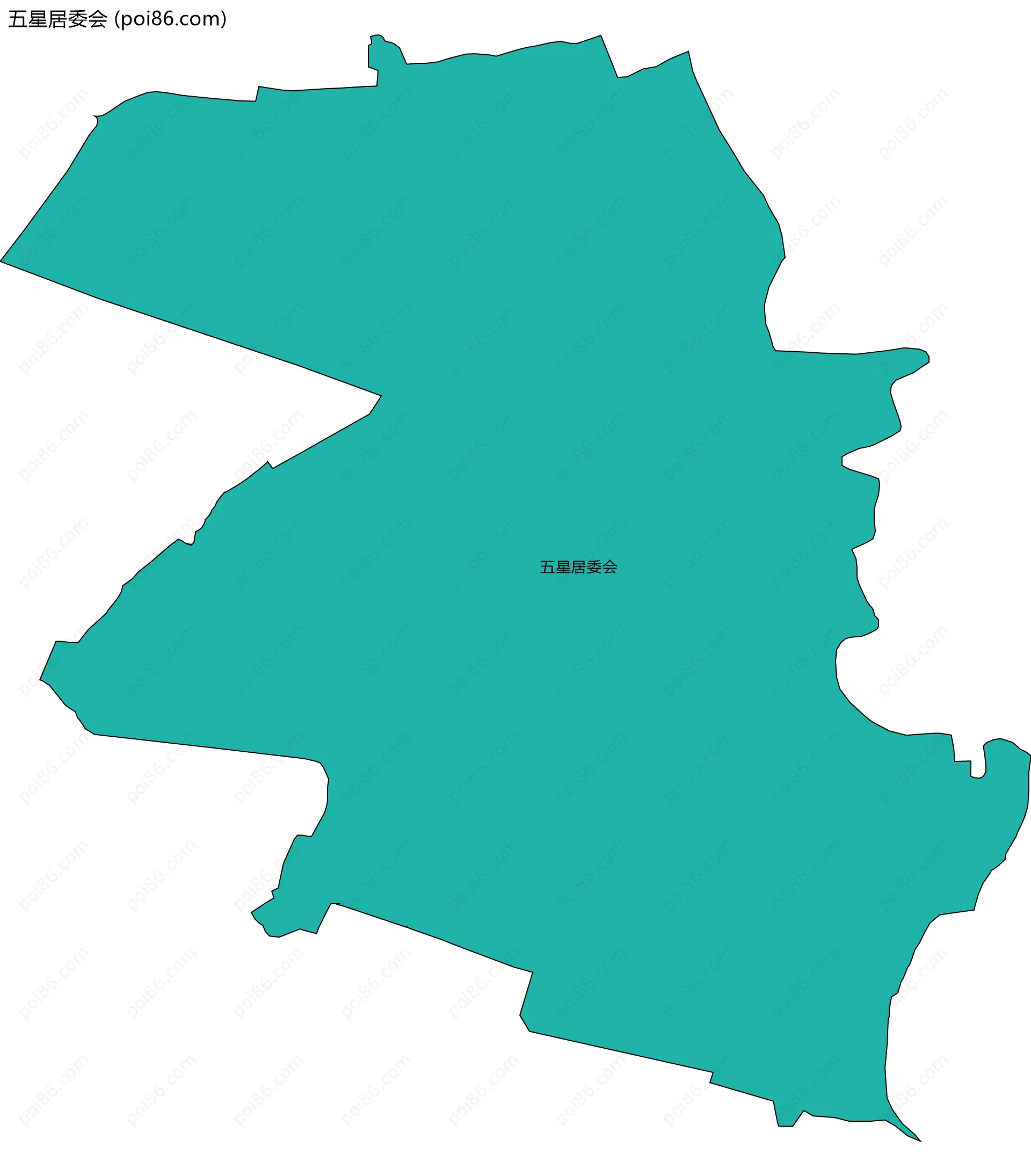 五星居委会边界地图