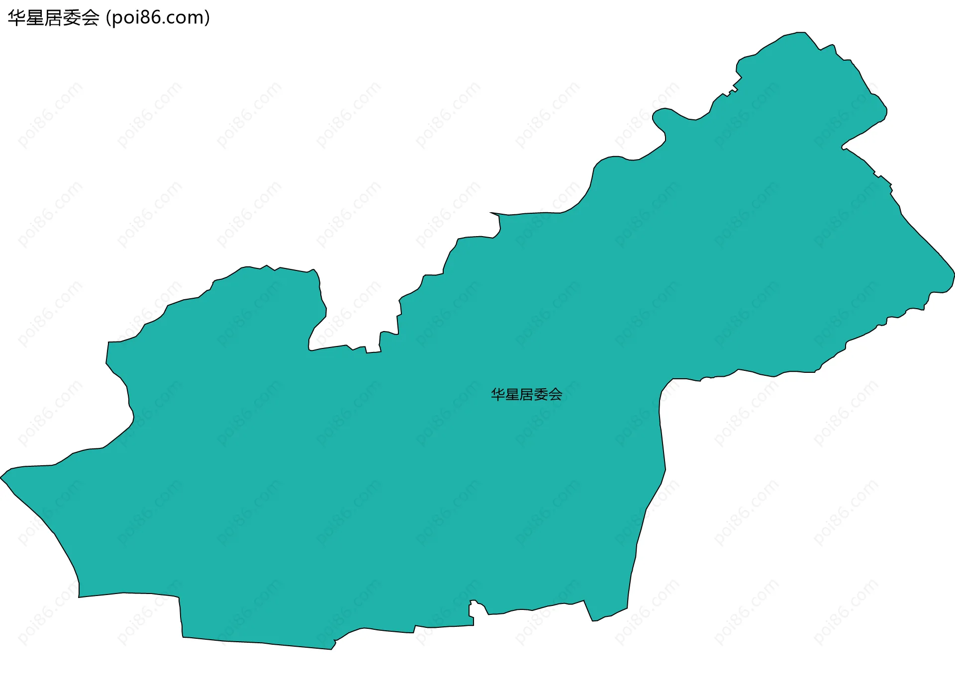 华星居委会边界地图